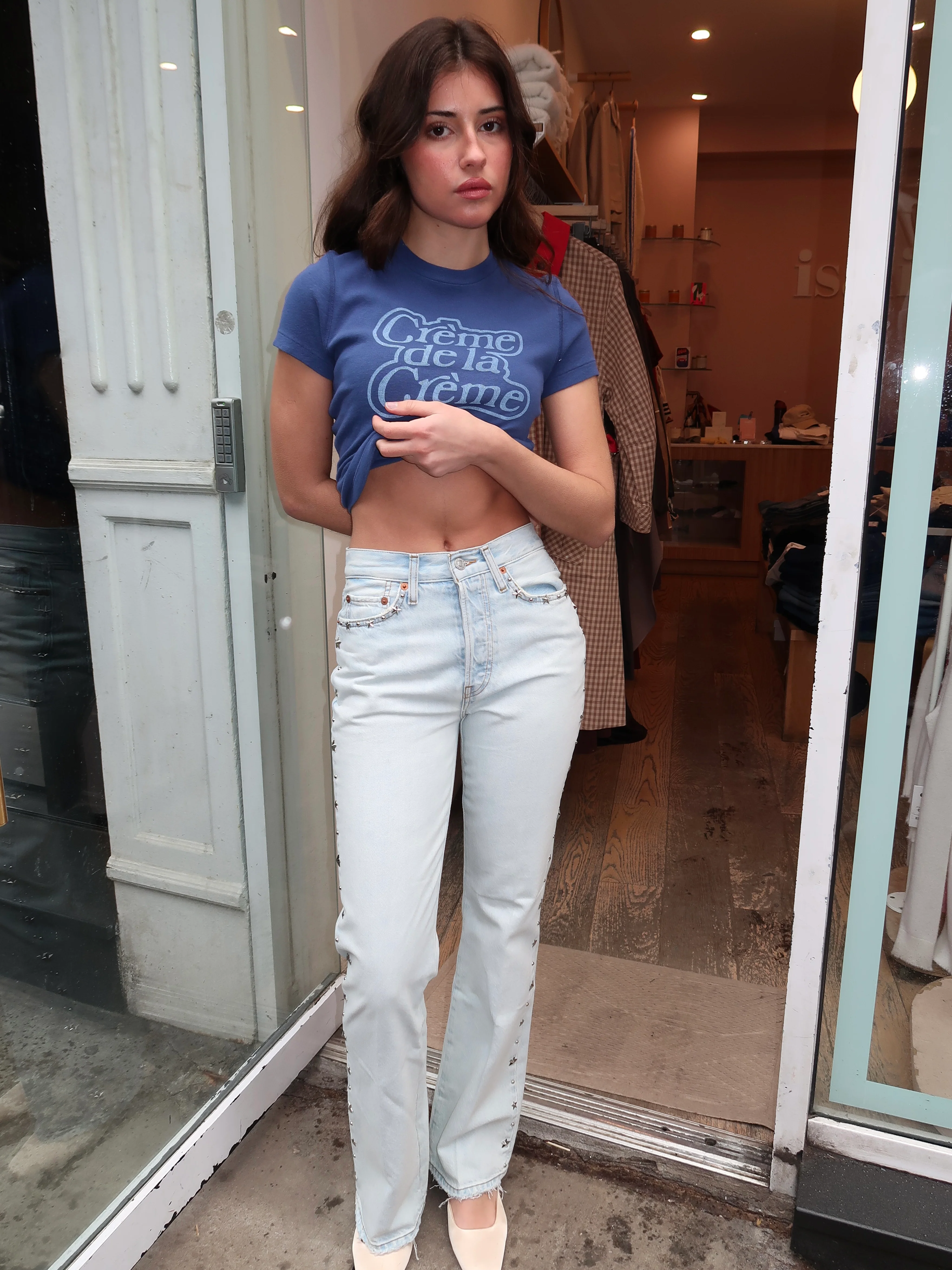 70s Bootcut in Bleach Distress - Image 4