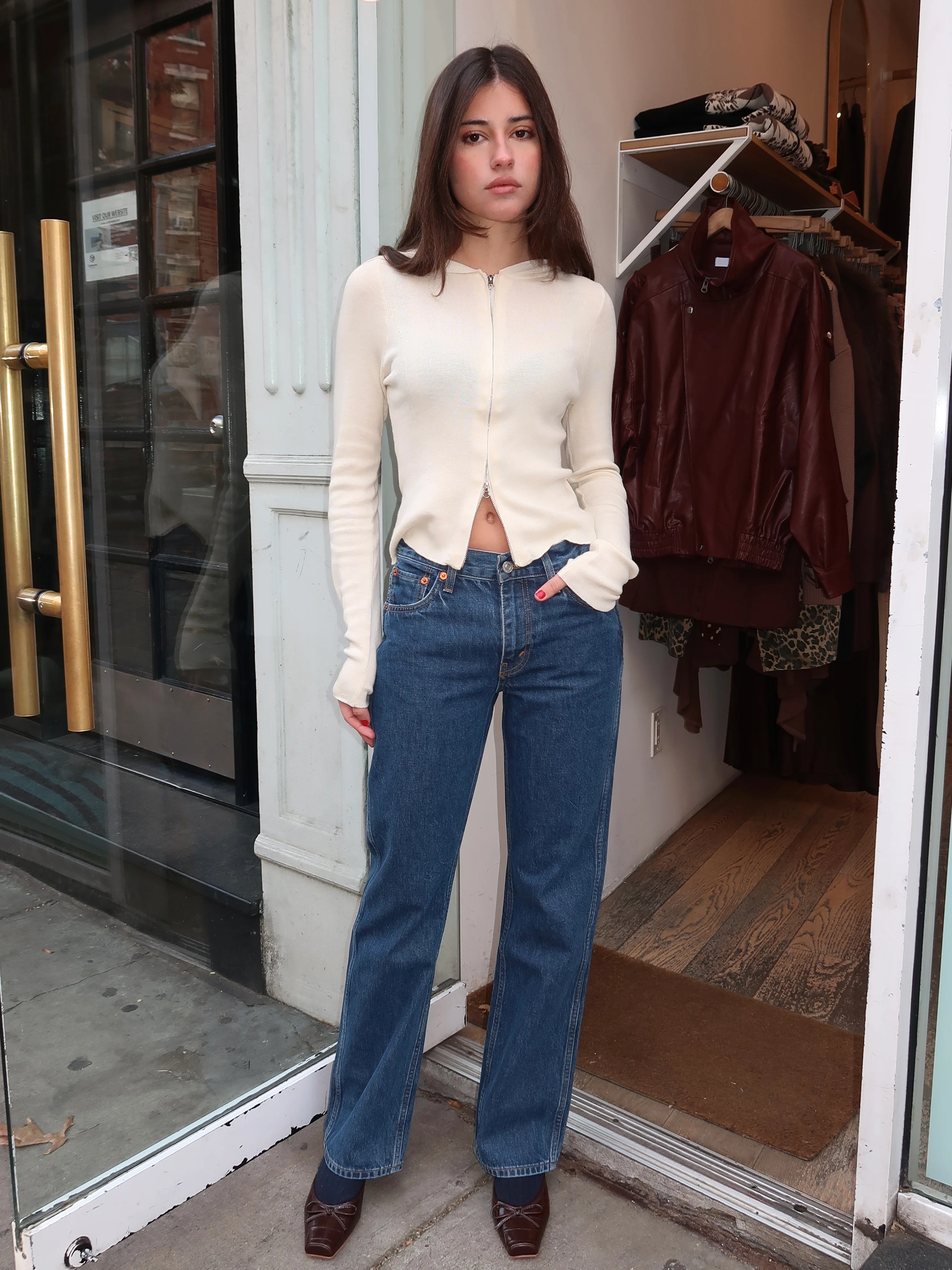 90s Mid Rise Loose in Rustic Indigo - Image 2