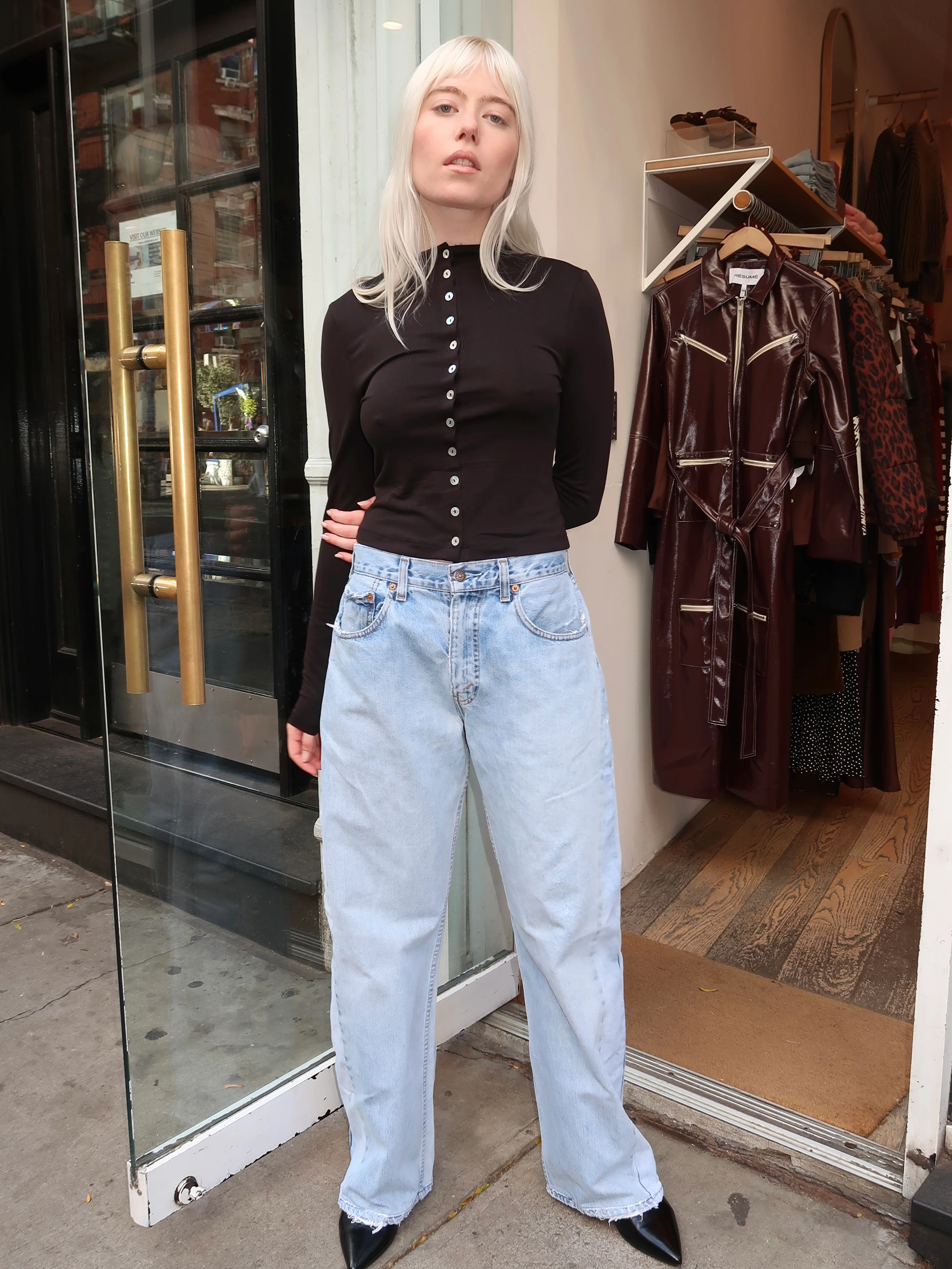 90s Trouser Jean in Light/Medium - Image 4