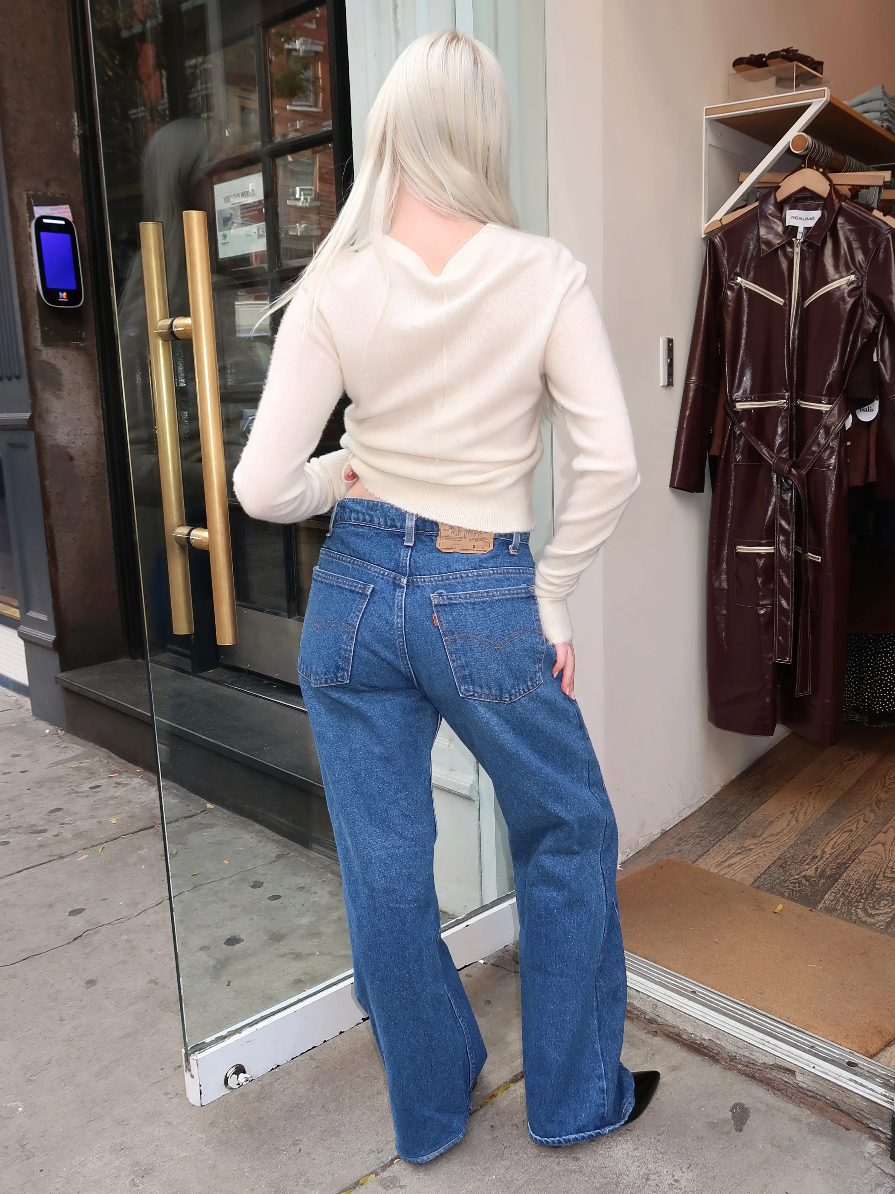 90s Trouser Jean in Medium/Dark - Image 3