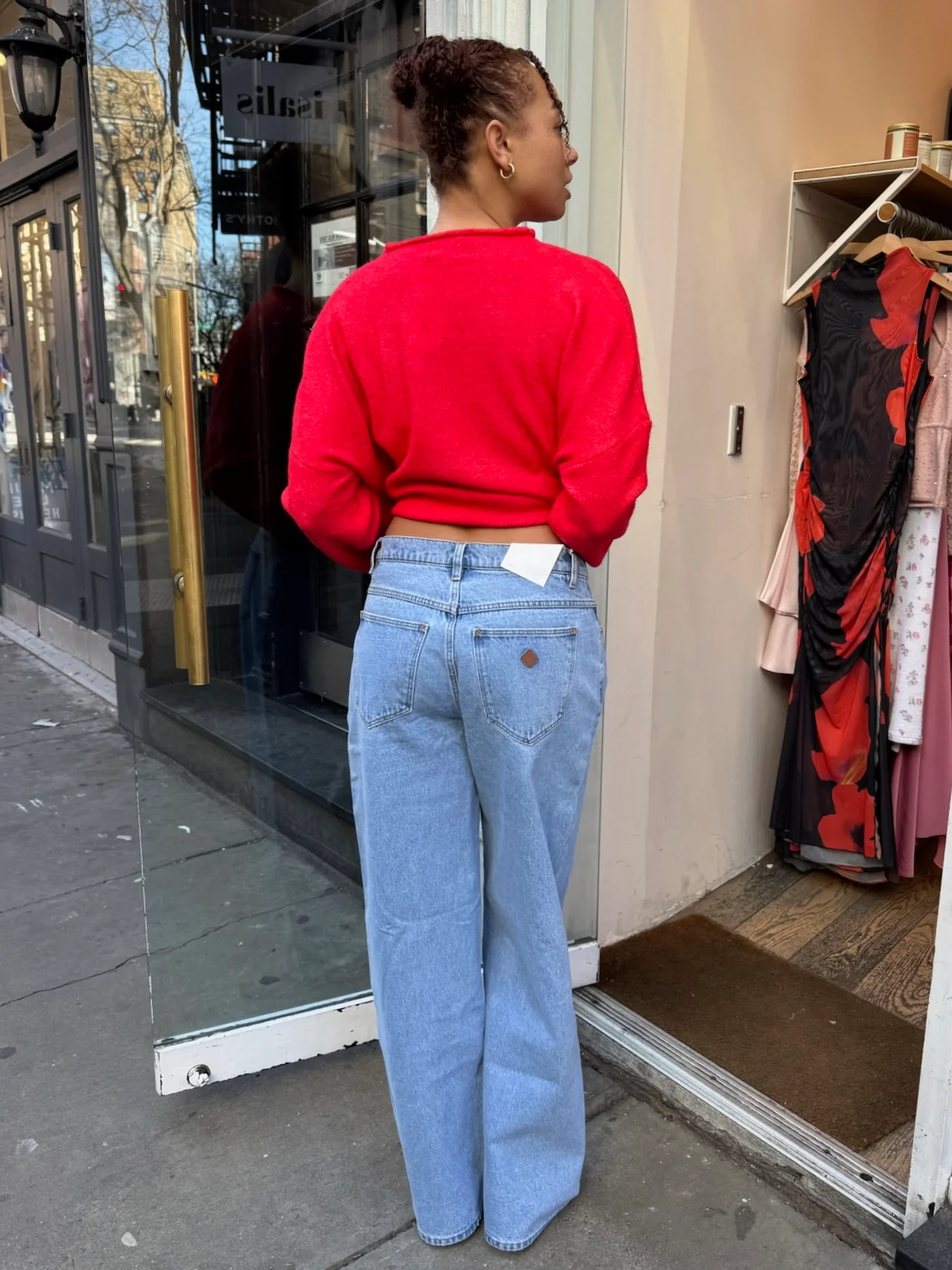 95 Super Baggy Gigi in Mid Blue - Image 3