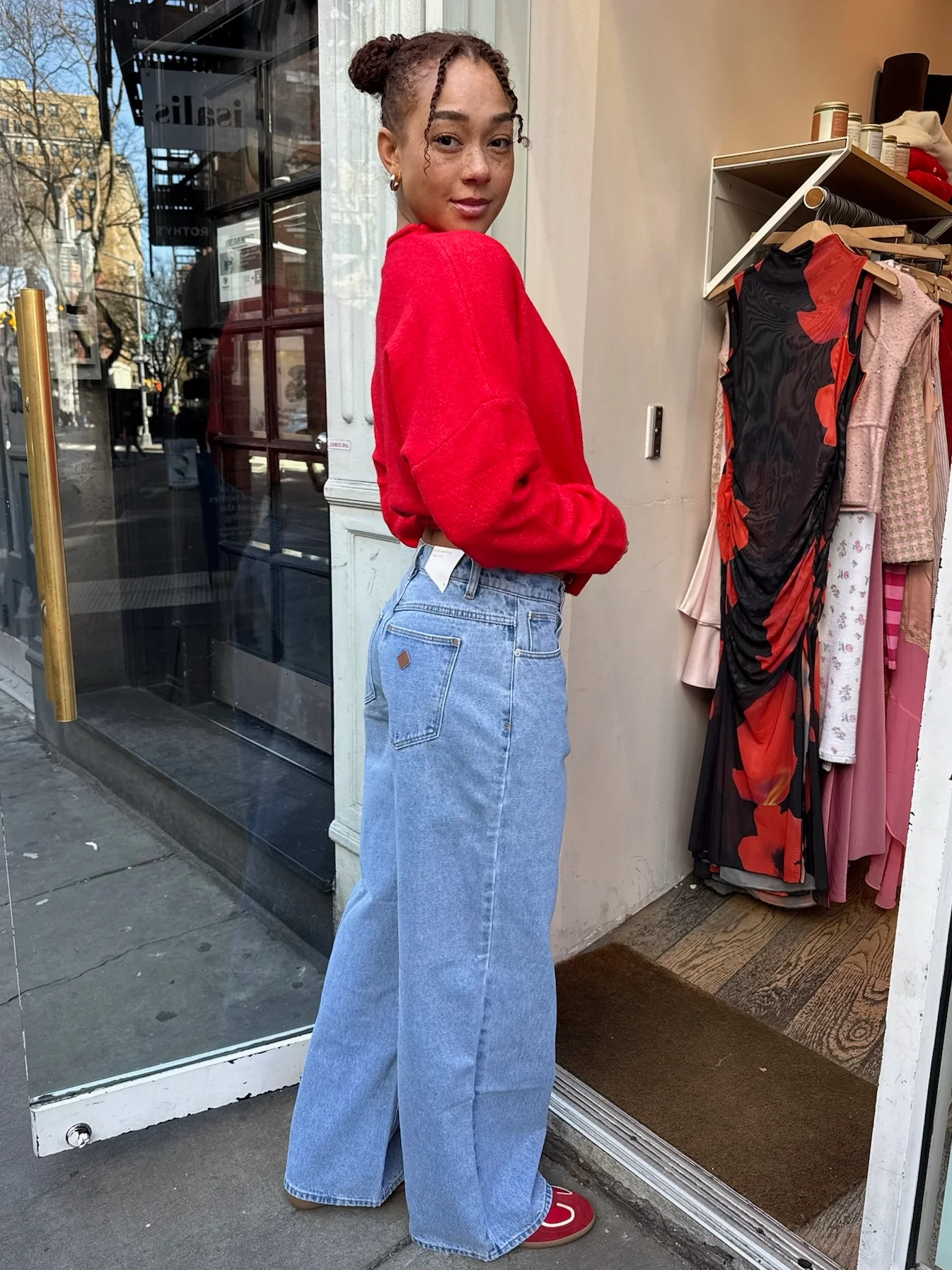 95 Super Baggy Gigi in Mid Blue - Image 4