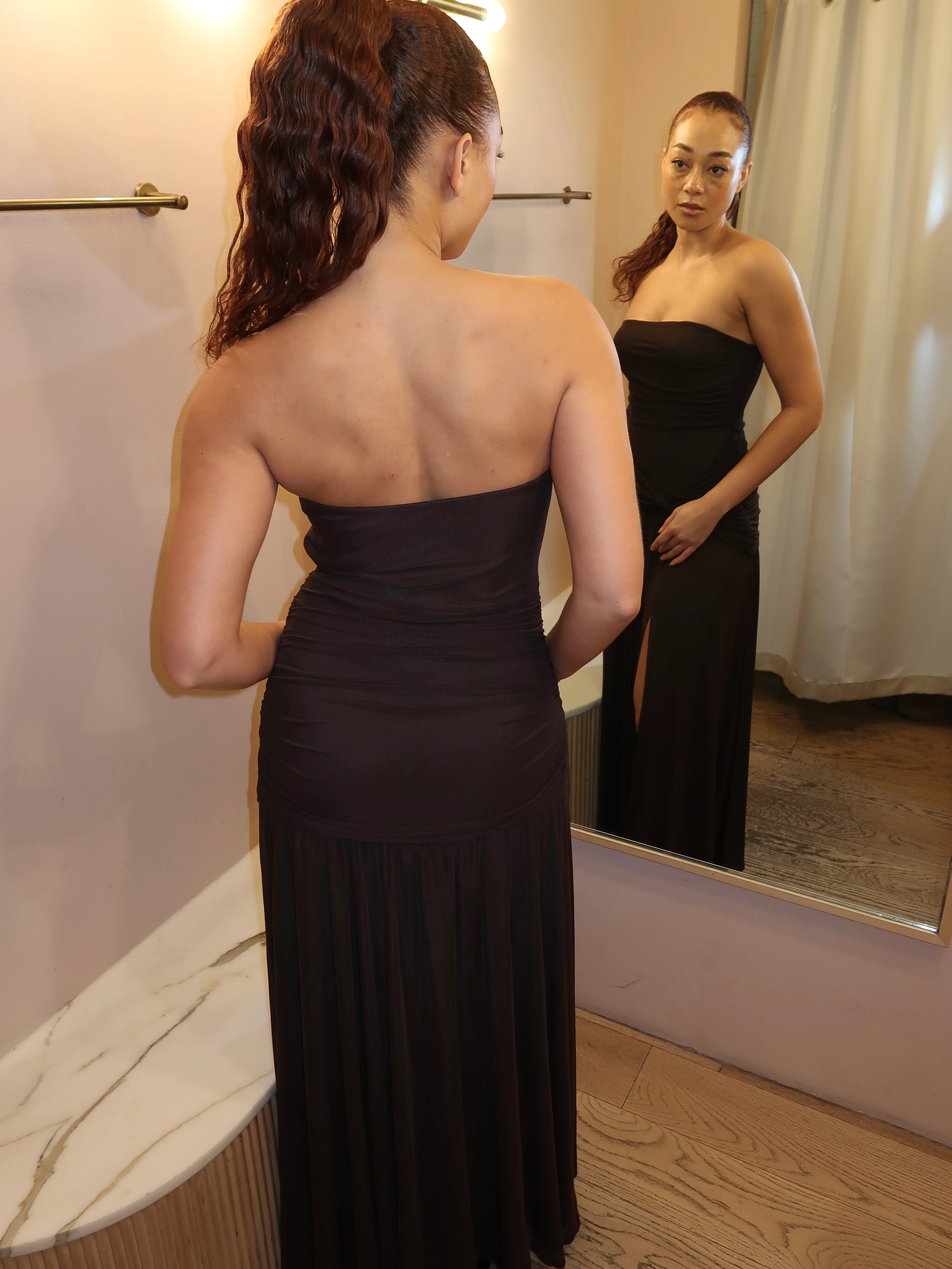 Abbott Kinney Dress in Coffee - Image 3