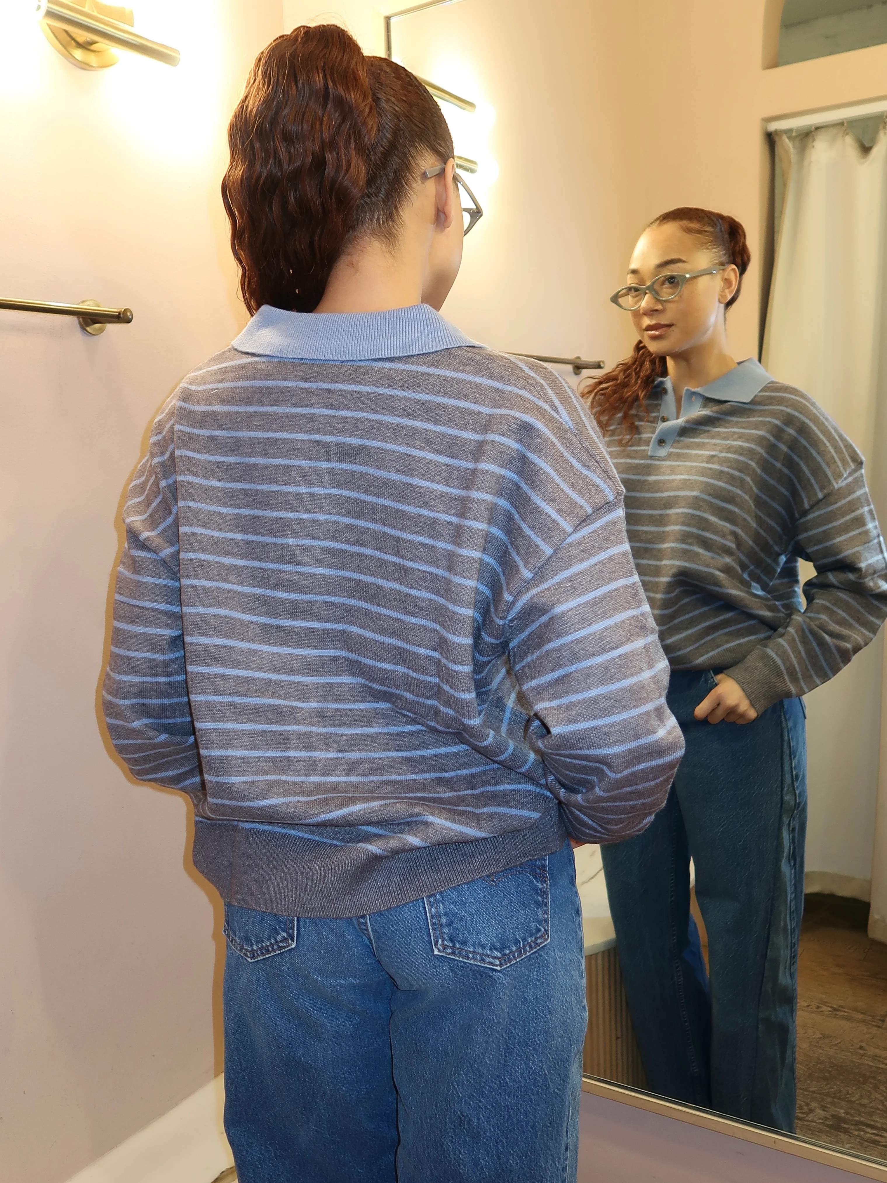 Alameda Sweater in Heather Grey - Image 3
