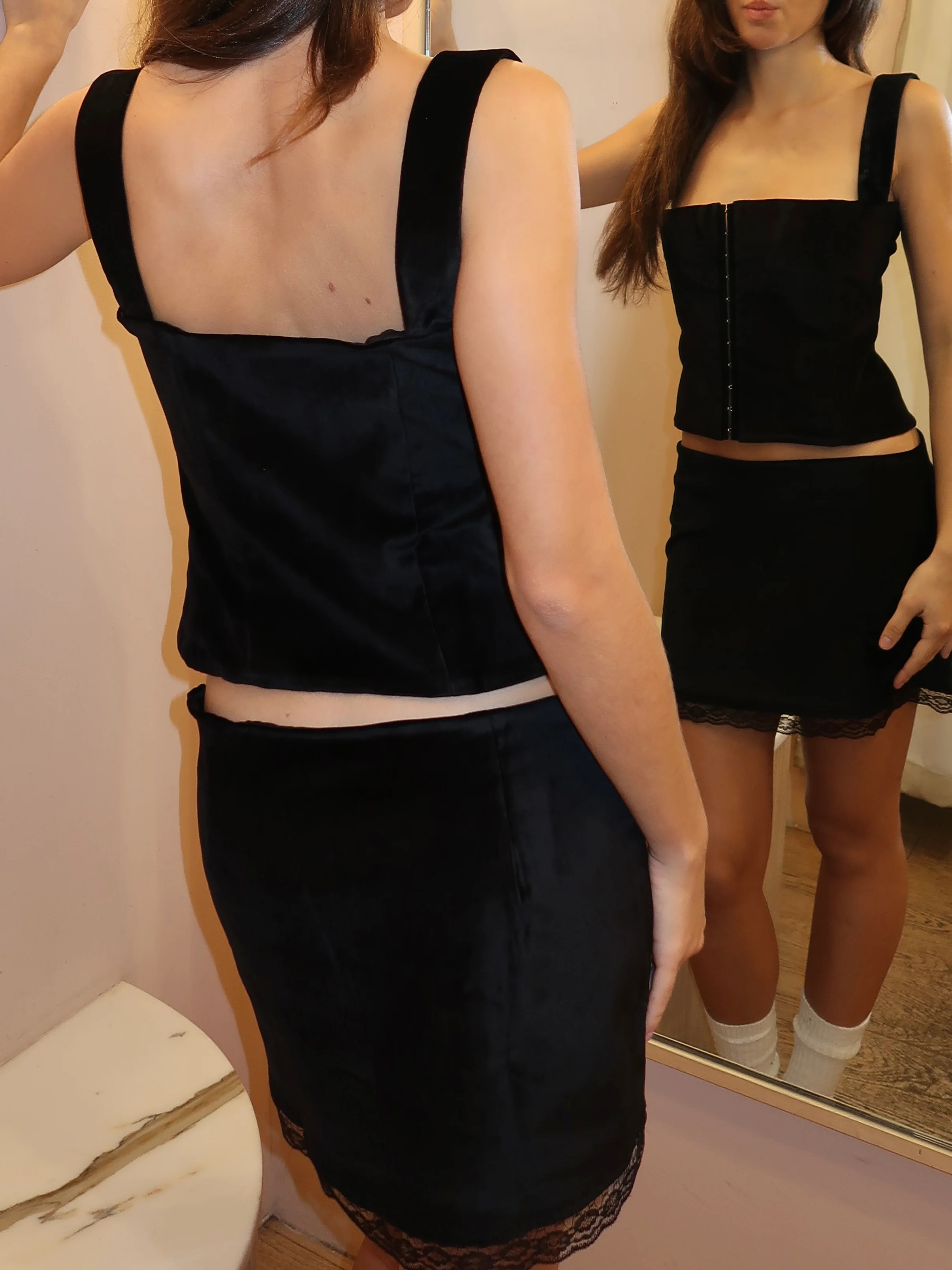 Ambrose Corset in Pinstripe - Image 3