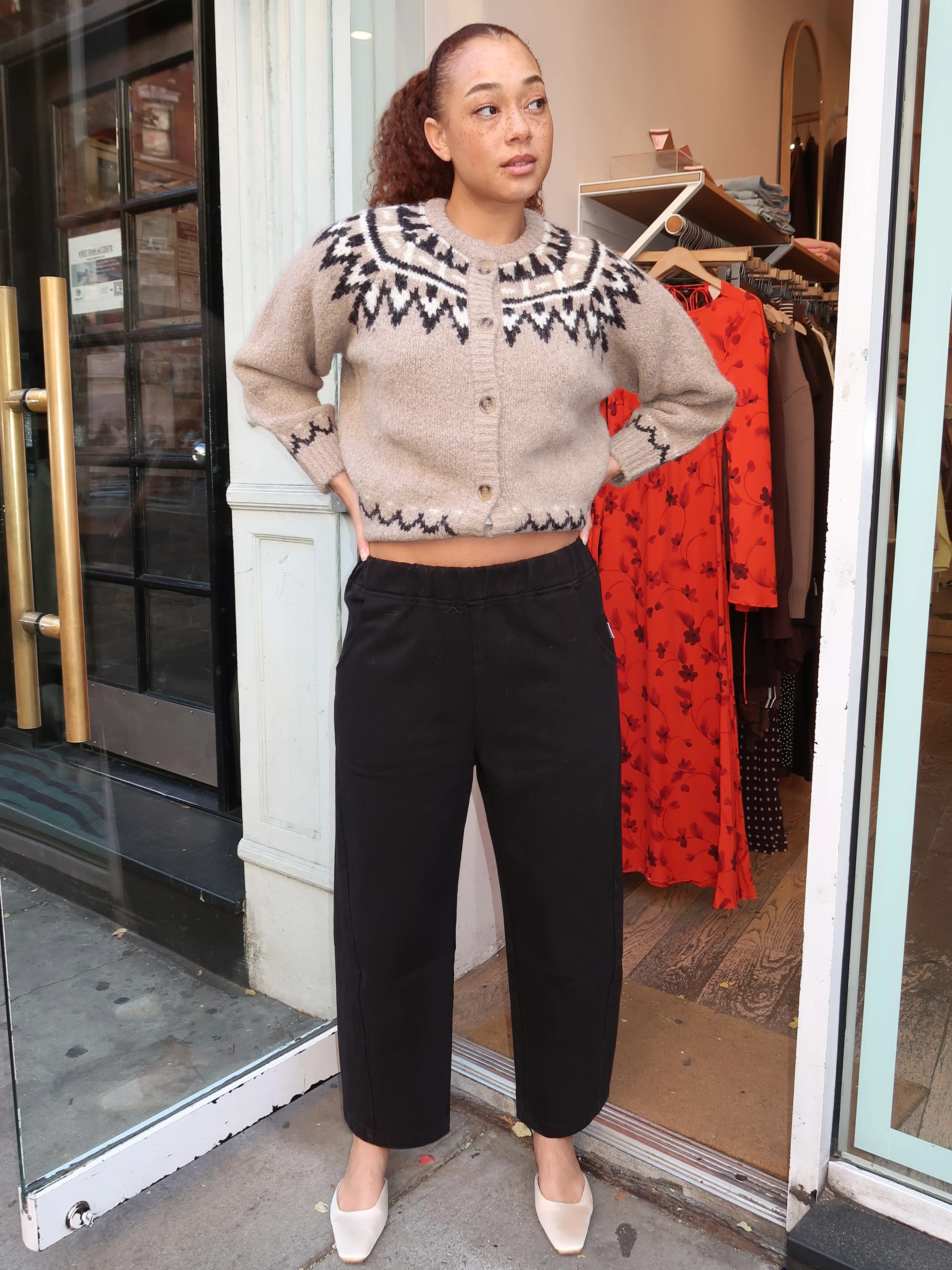 Arc Pants in Black Canvas - Image 4