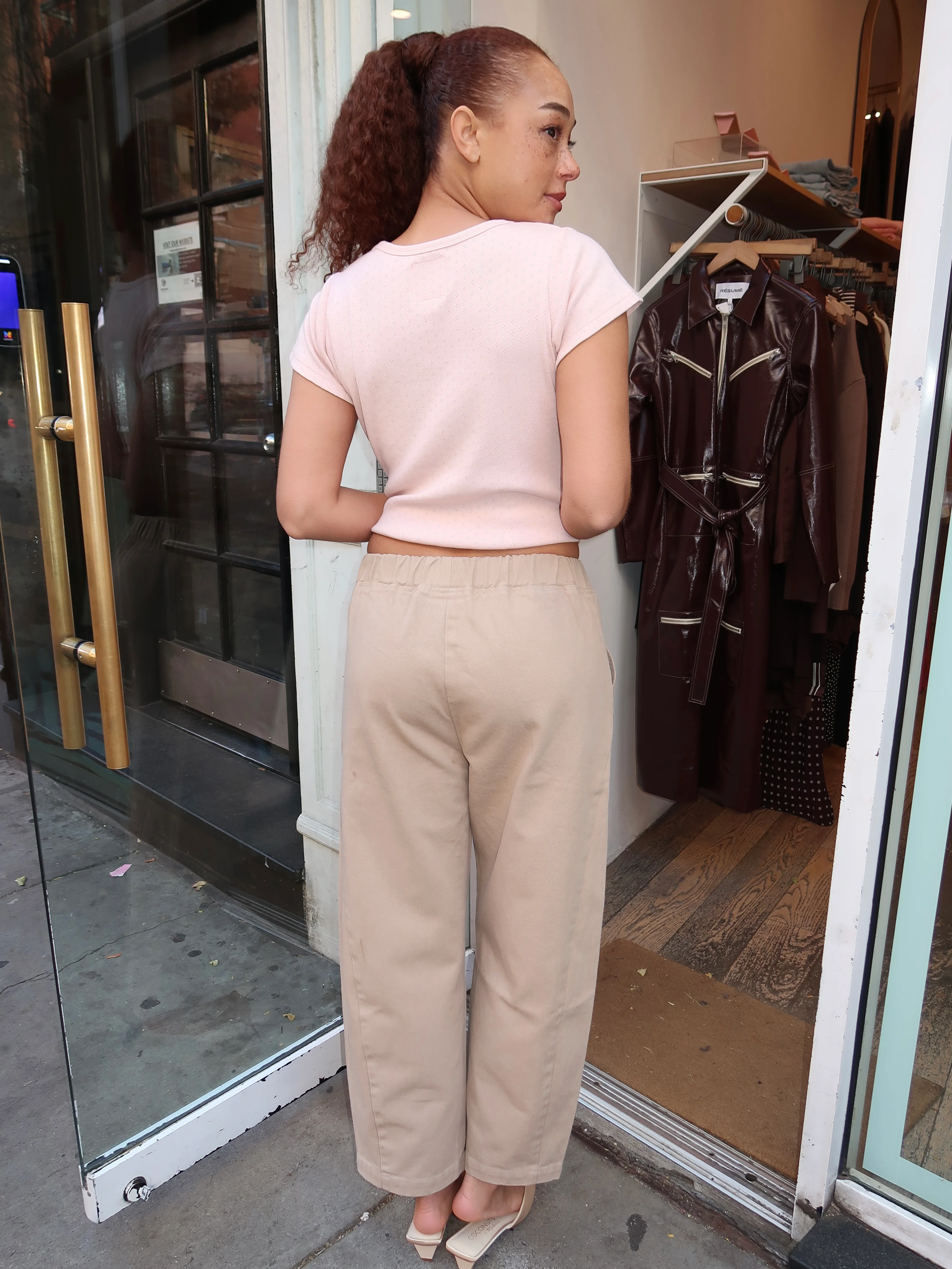 Arc Pants in Taupe - Image 3