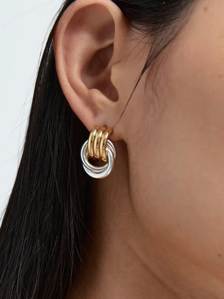 Baby Knot Earrings in Mixed - Image 2