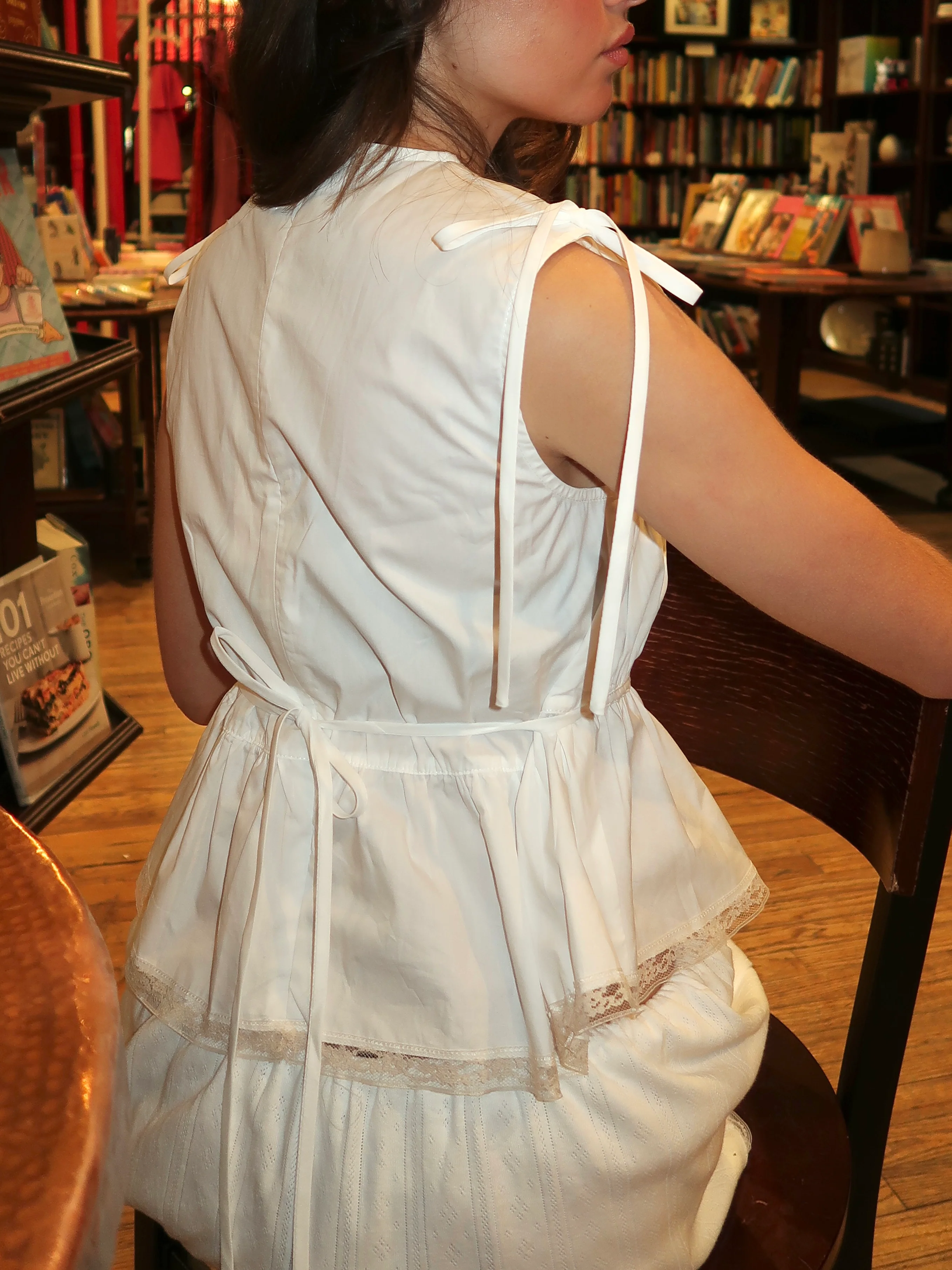 Bell Lace Top in White - Image 3