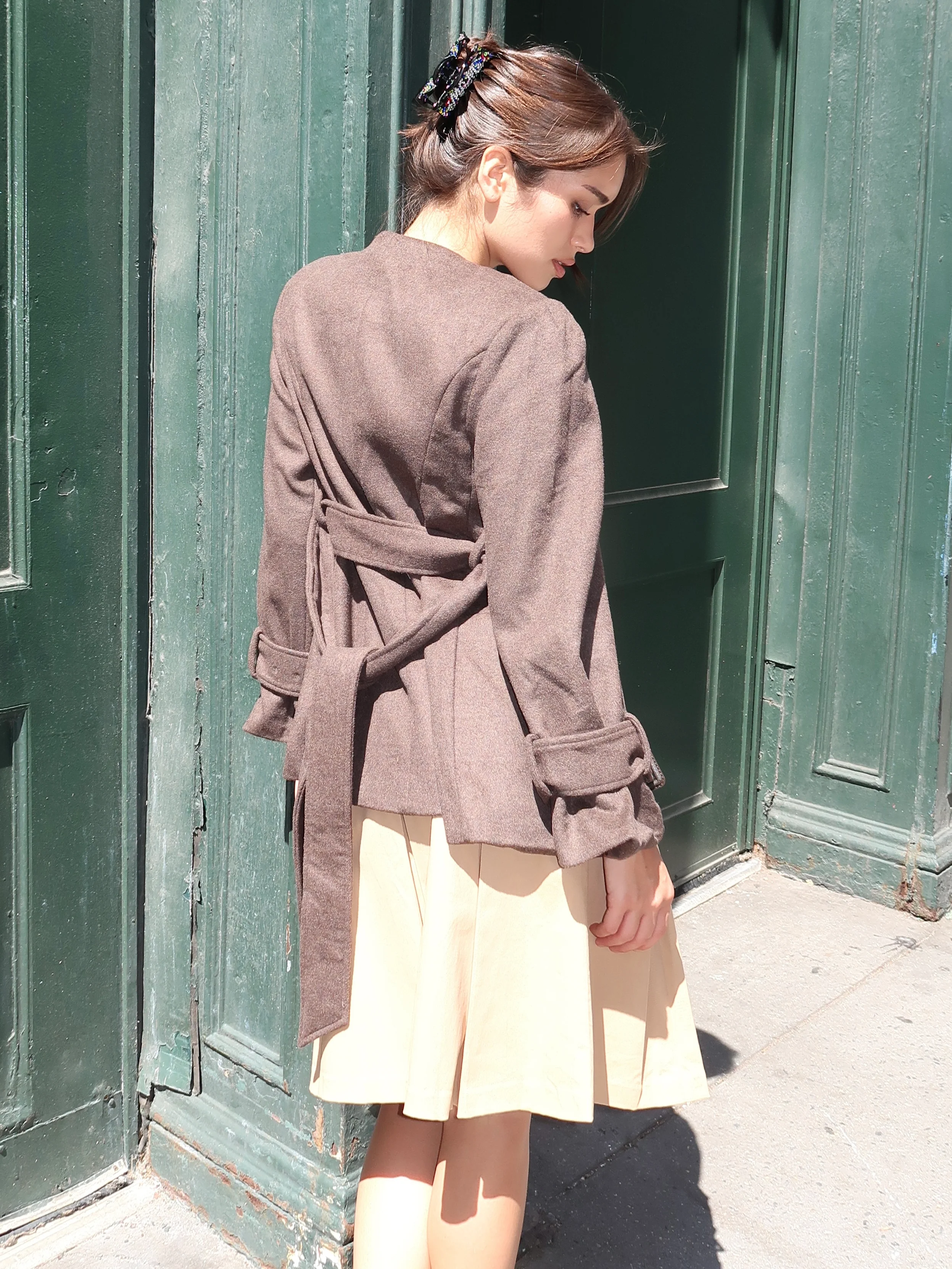 Bells Wool Jacket in Brown - Image 3