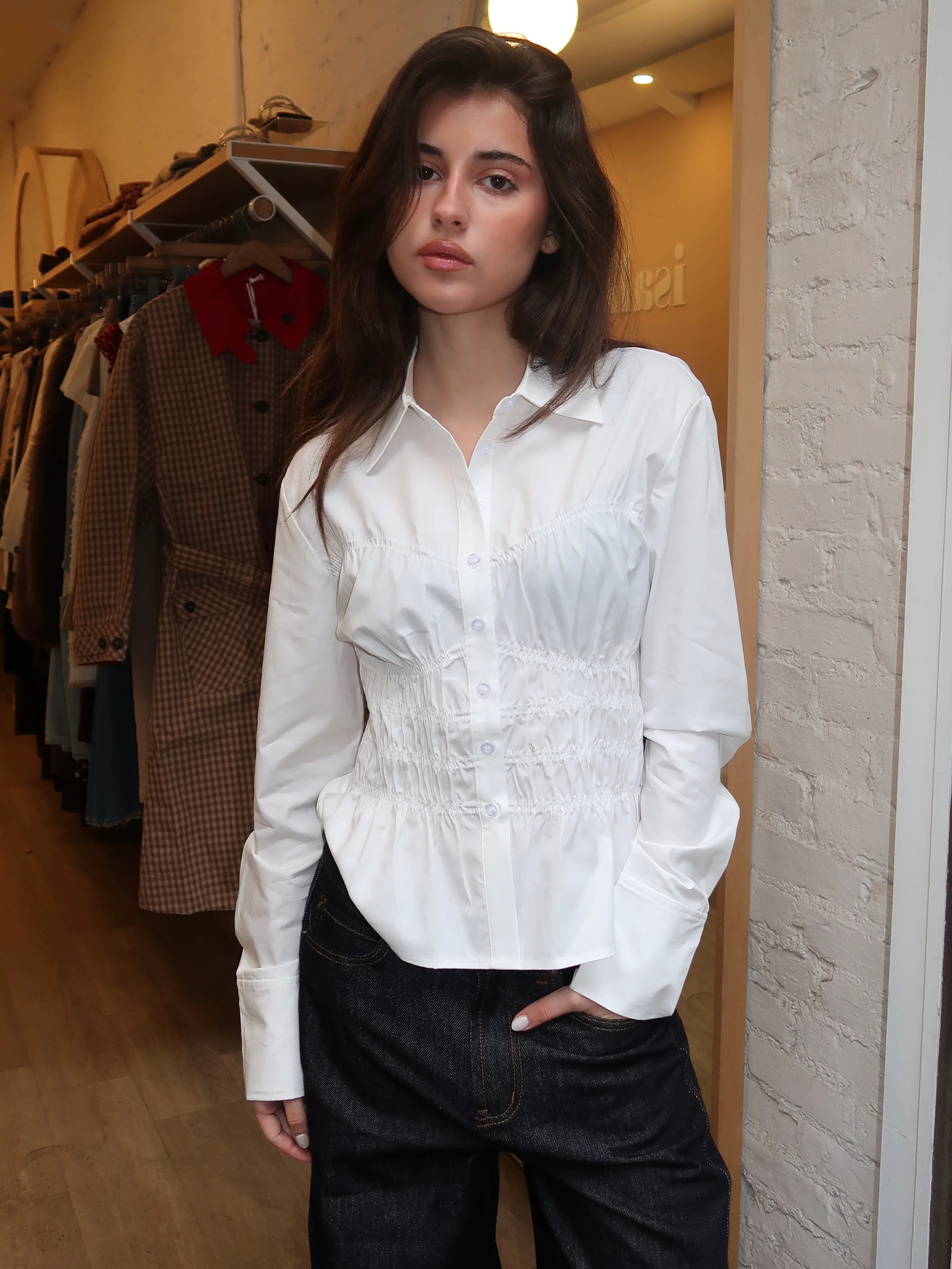 Bixel Shirt in White - Image 4