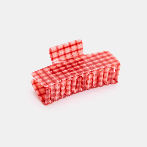 Box Claw in Red Plaid