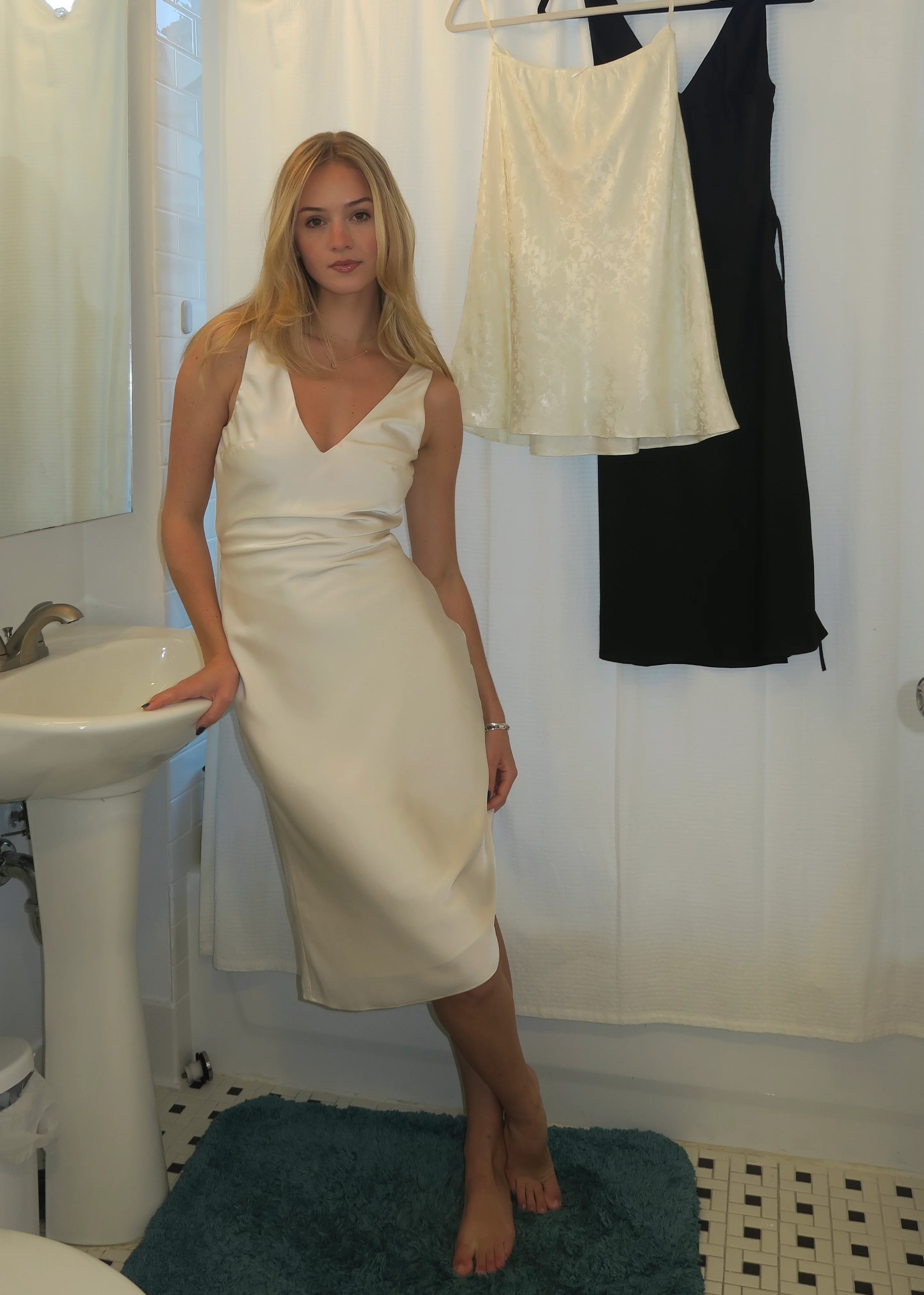 Bradshaw Dress in Ecru - Image 3