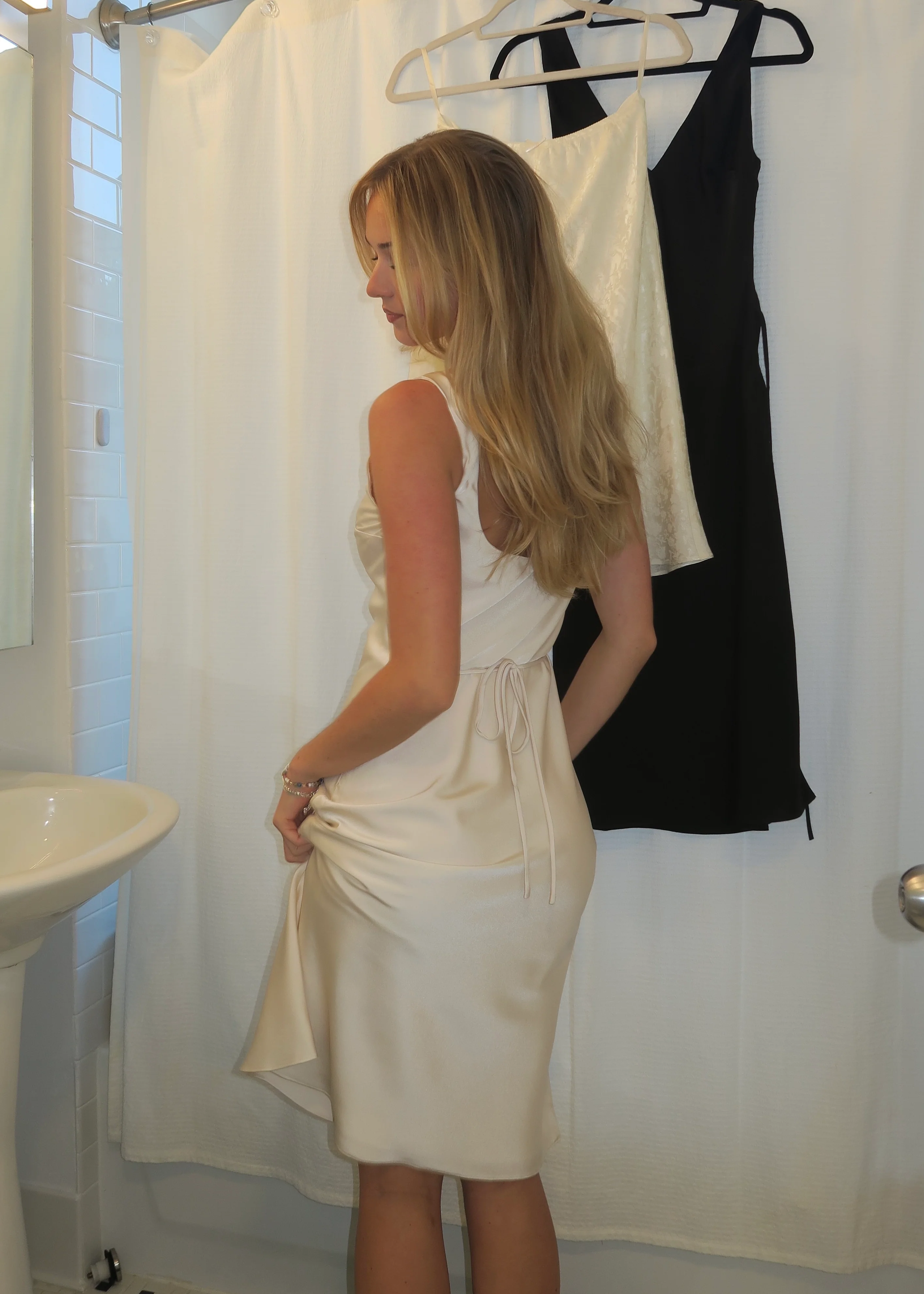 Bradshaw Dress in Ecru - Image 4