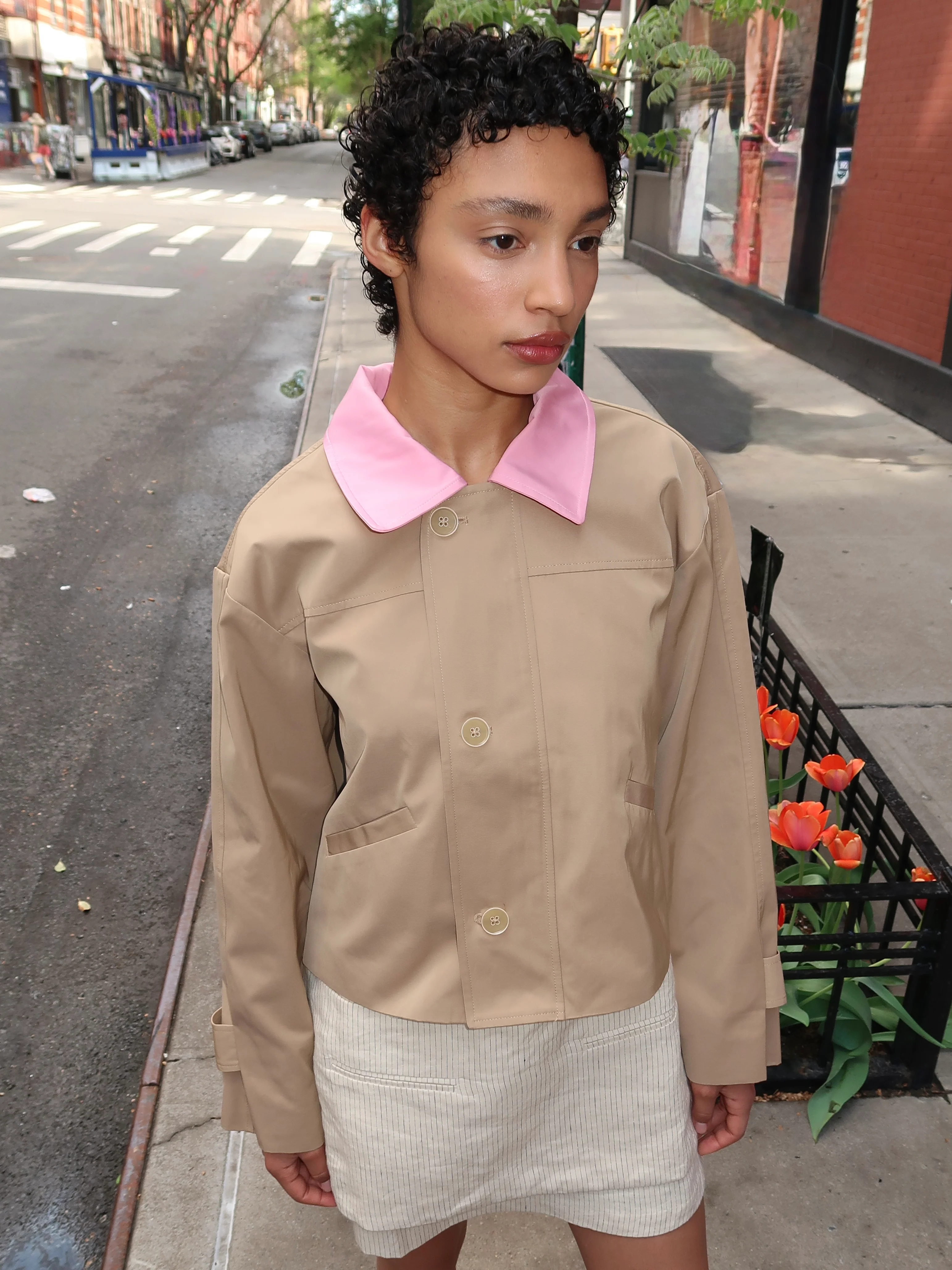Brooke Jacket in Tan Pink - Image 2