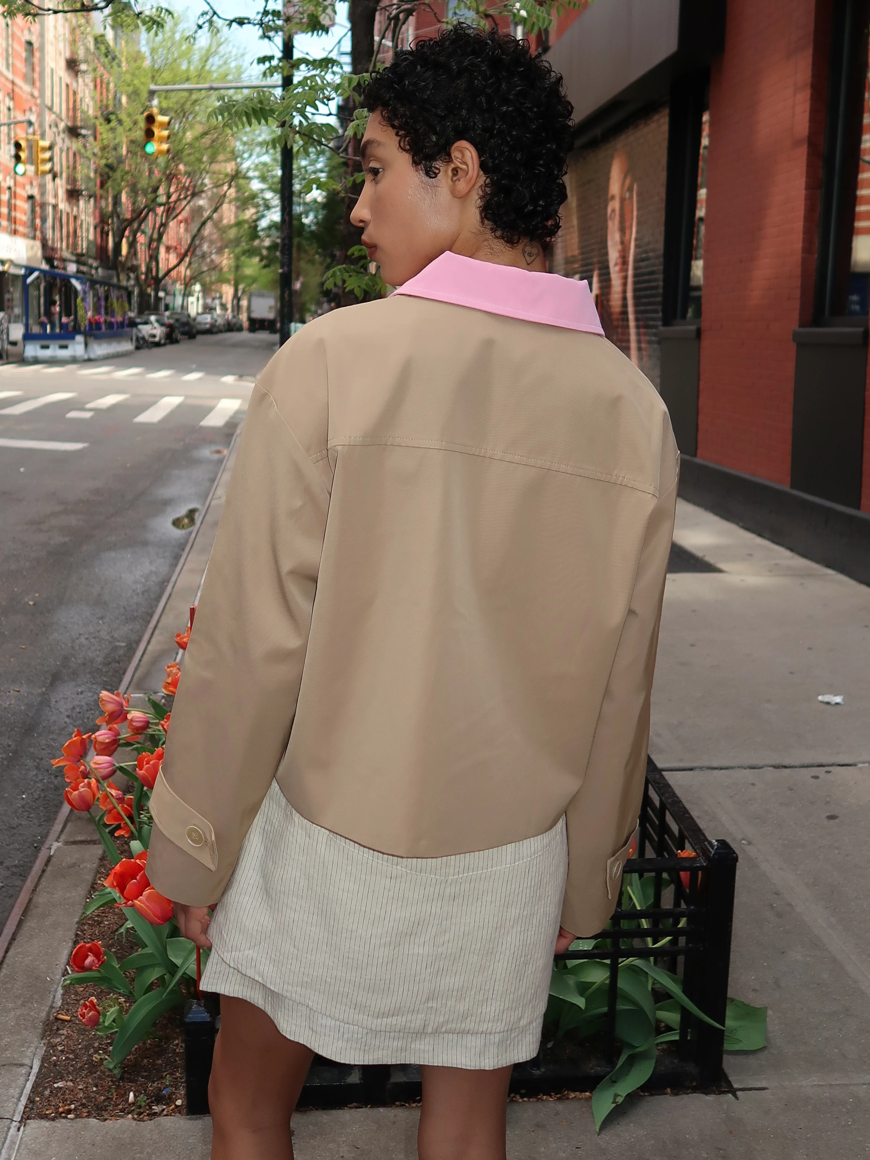 Brooke Jacket in Tan Pink - Image 3
