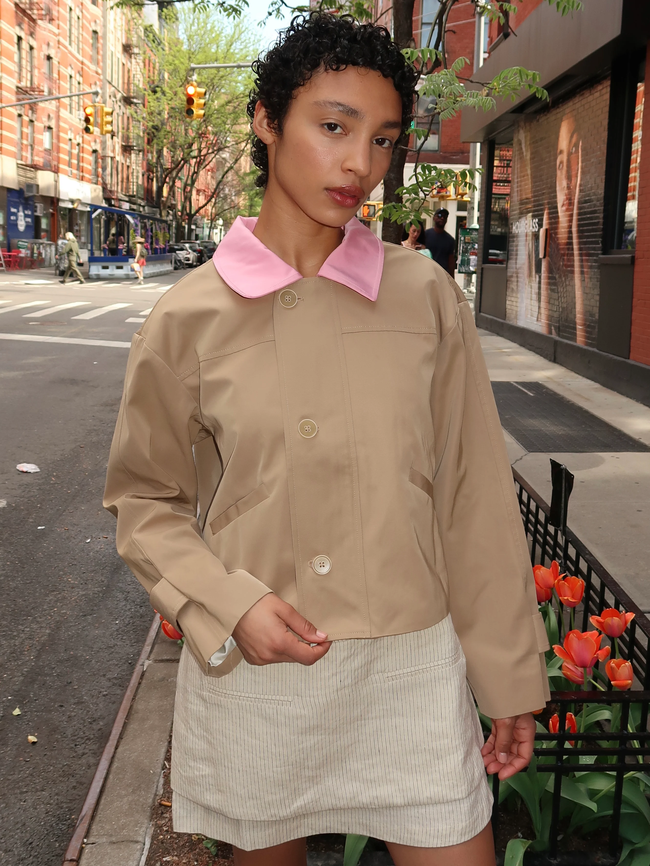 Brooke Jacket in Tan Pink - Image 4