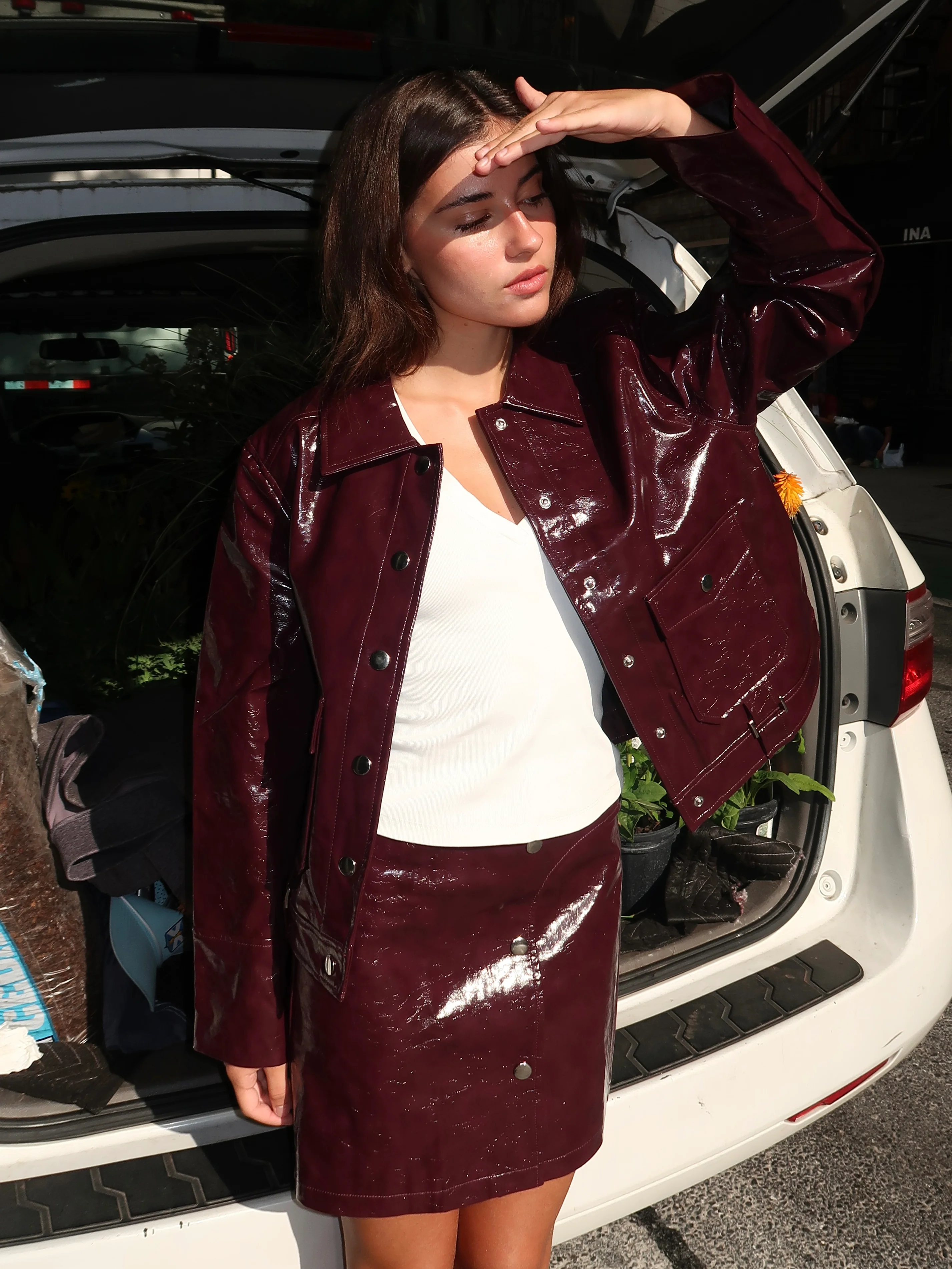 Bruna Plum Jacket - Image 2