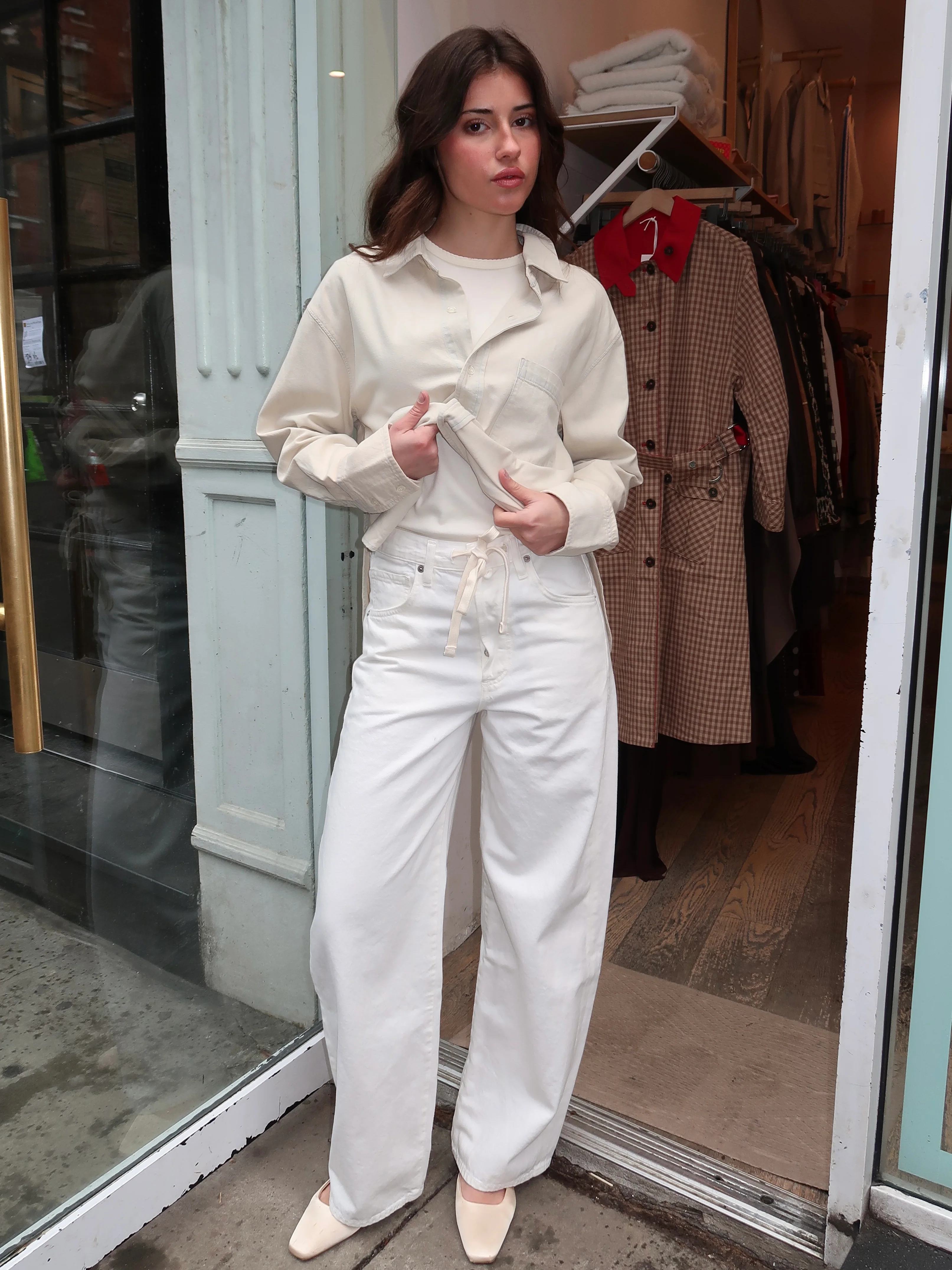 Brynn Drawstring Trouser in Pashmina