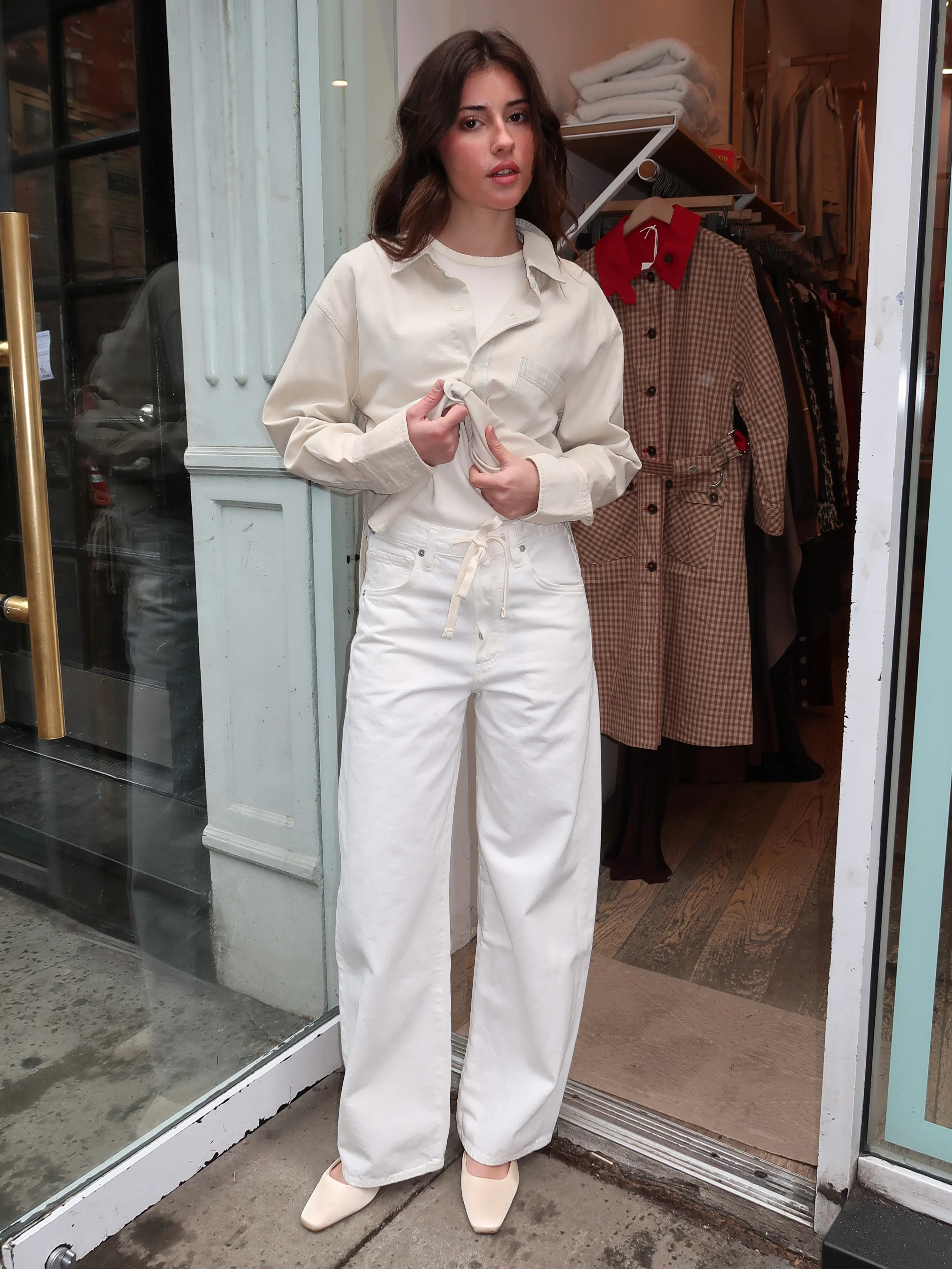 Brynn Drawstring Trouser in Pashmina - Image 2