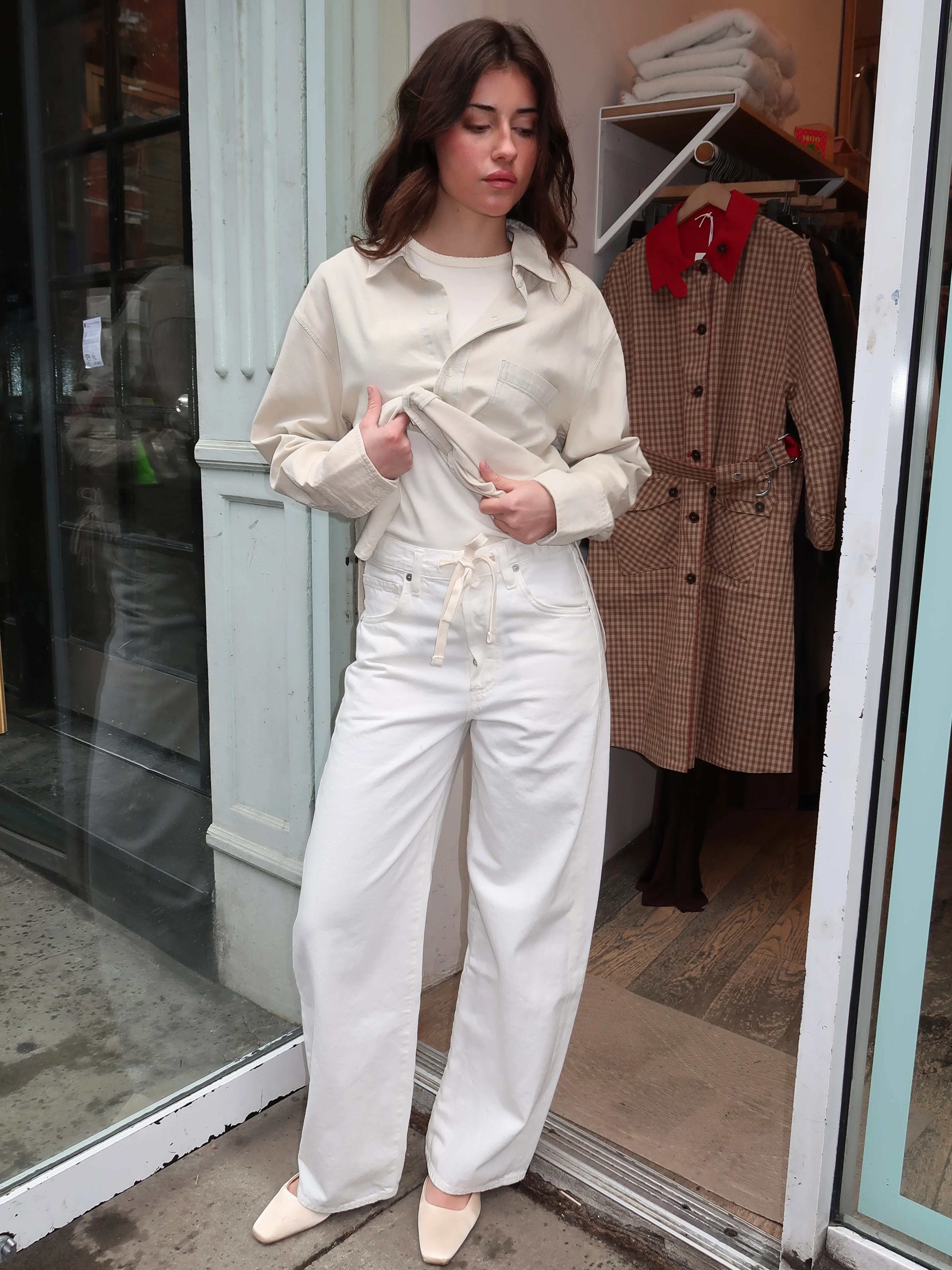 Brynn Drawstring Trouser in Pashmina - Image 4