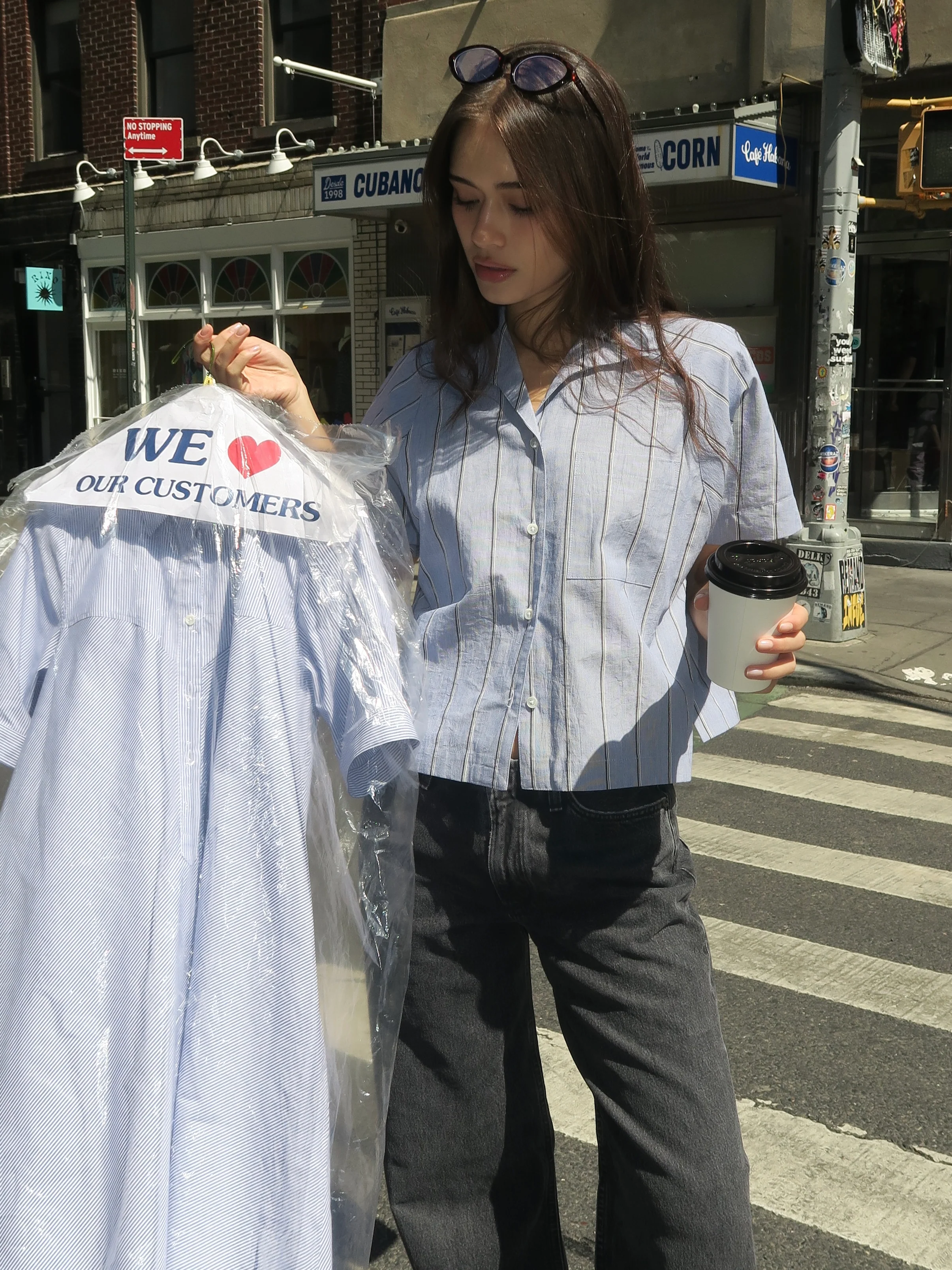 Camp Shirt in Organic Stripe - Image 4