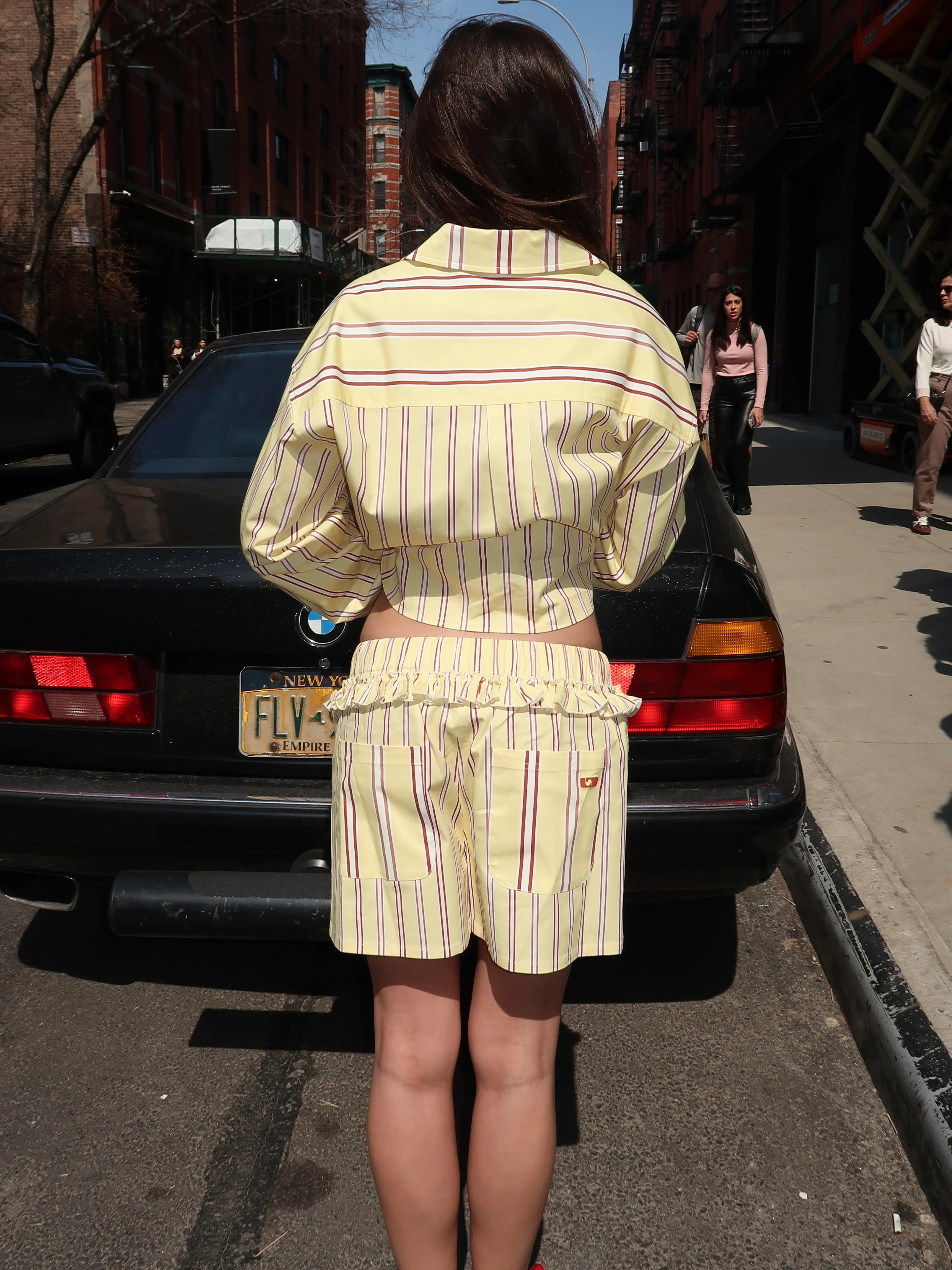 Caos Butter Striped Poplin Boxer Pants - Image 3