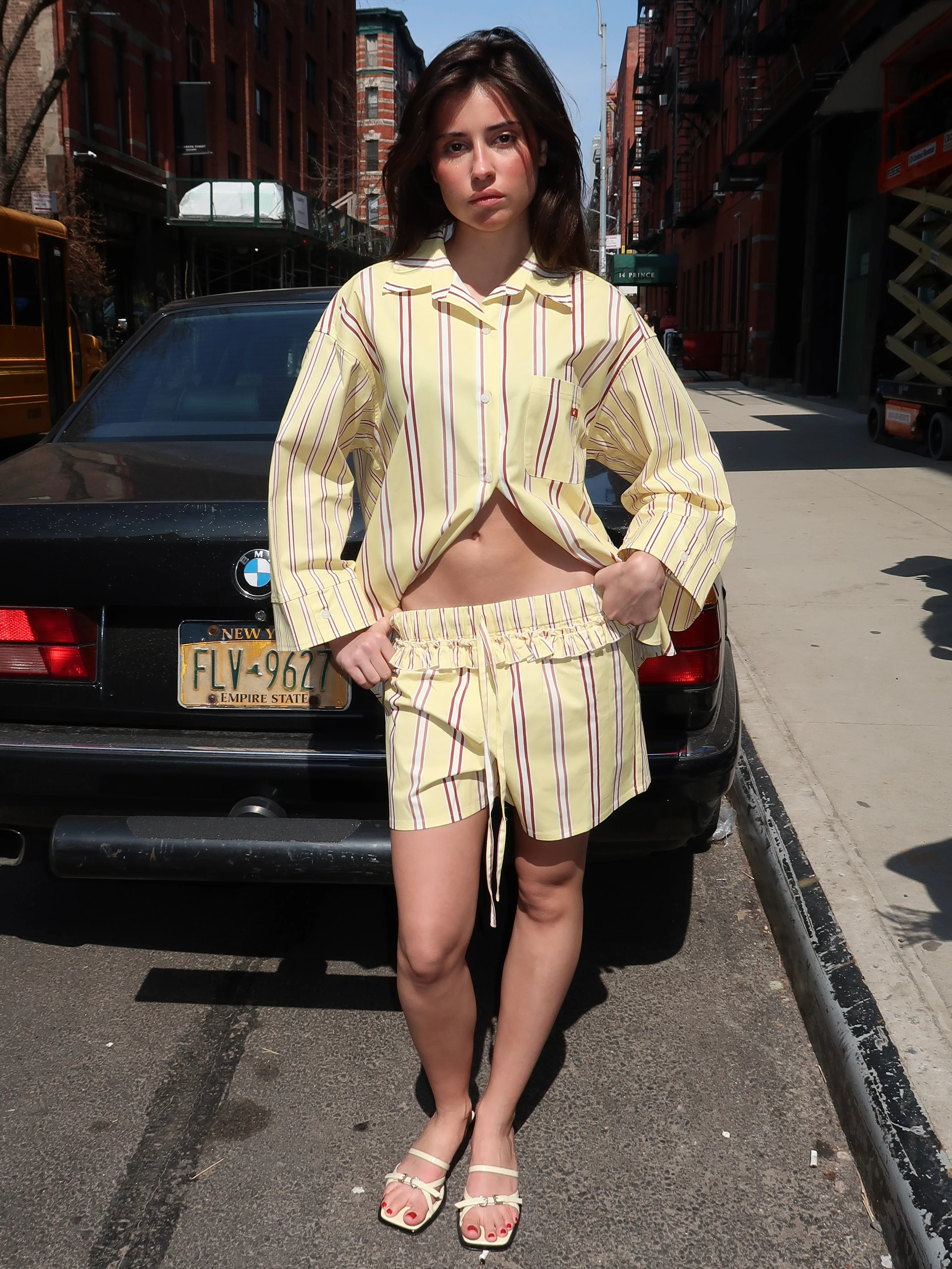 Caos Butter Striped Poplin Boxer Pants - Image 4