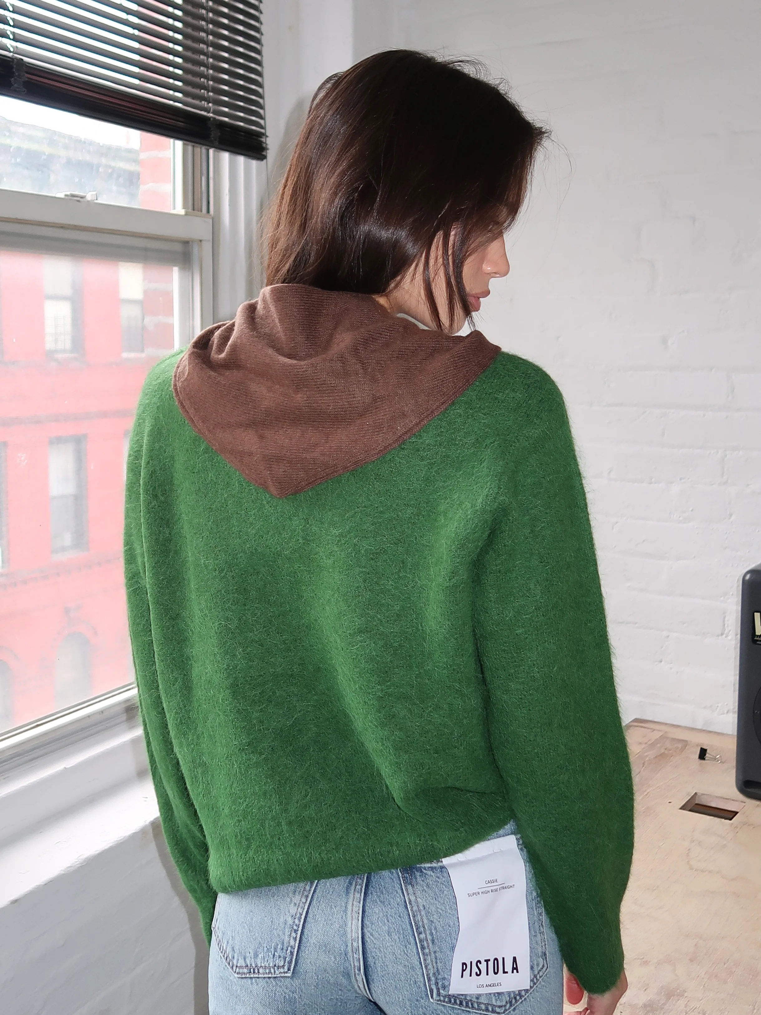 Cashmere Bandana in Mocha - Image 2