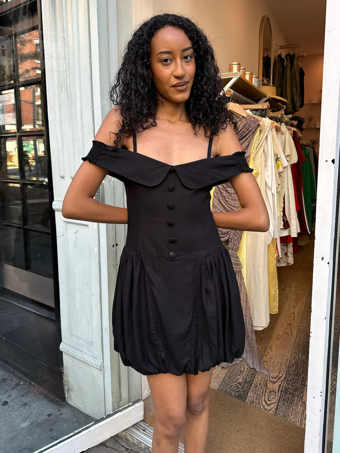 Ceclile Dress in Black - Image 3
