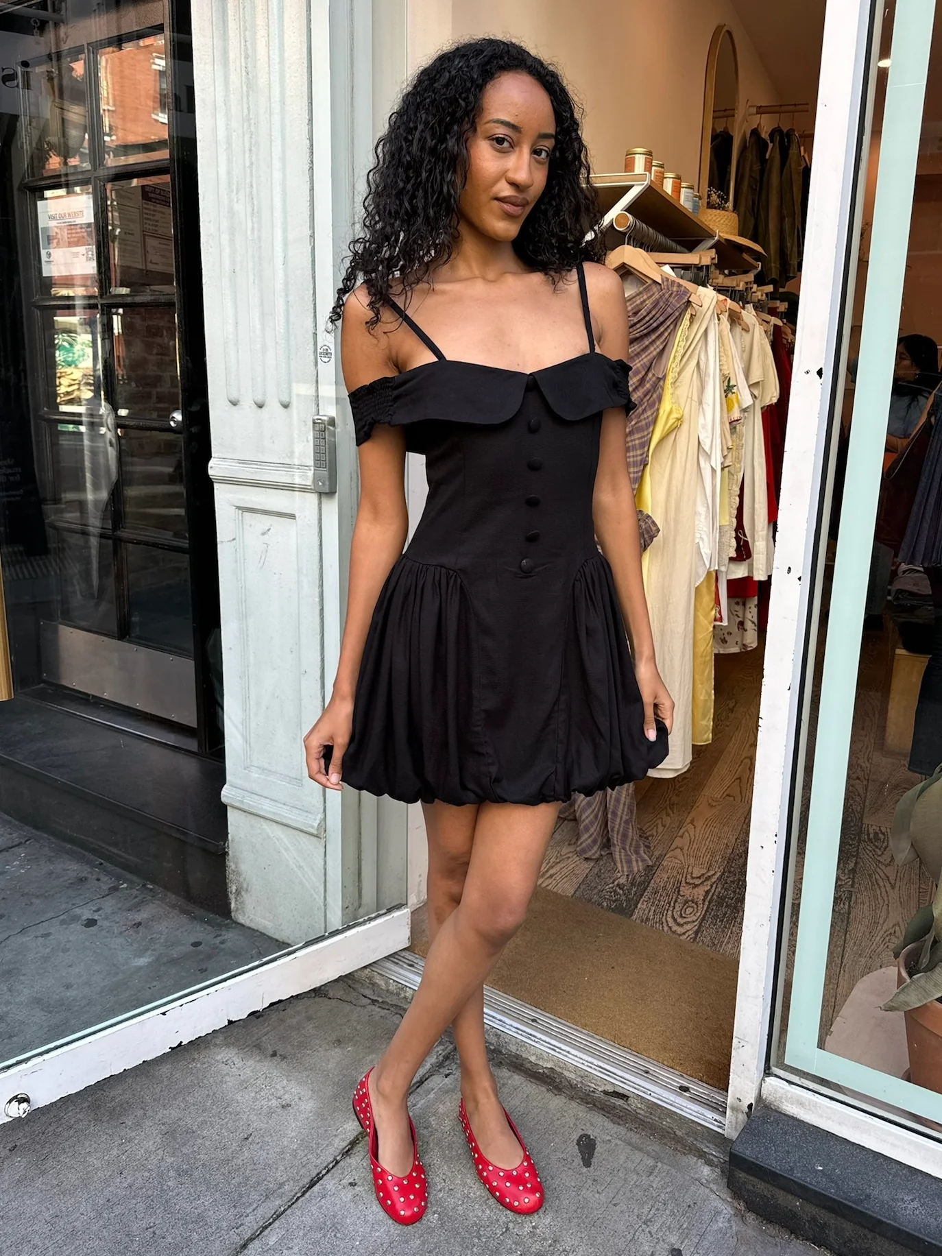 Ceclile Dress in Black - Image 5