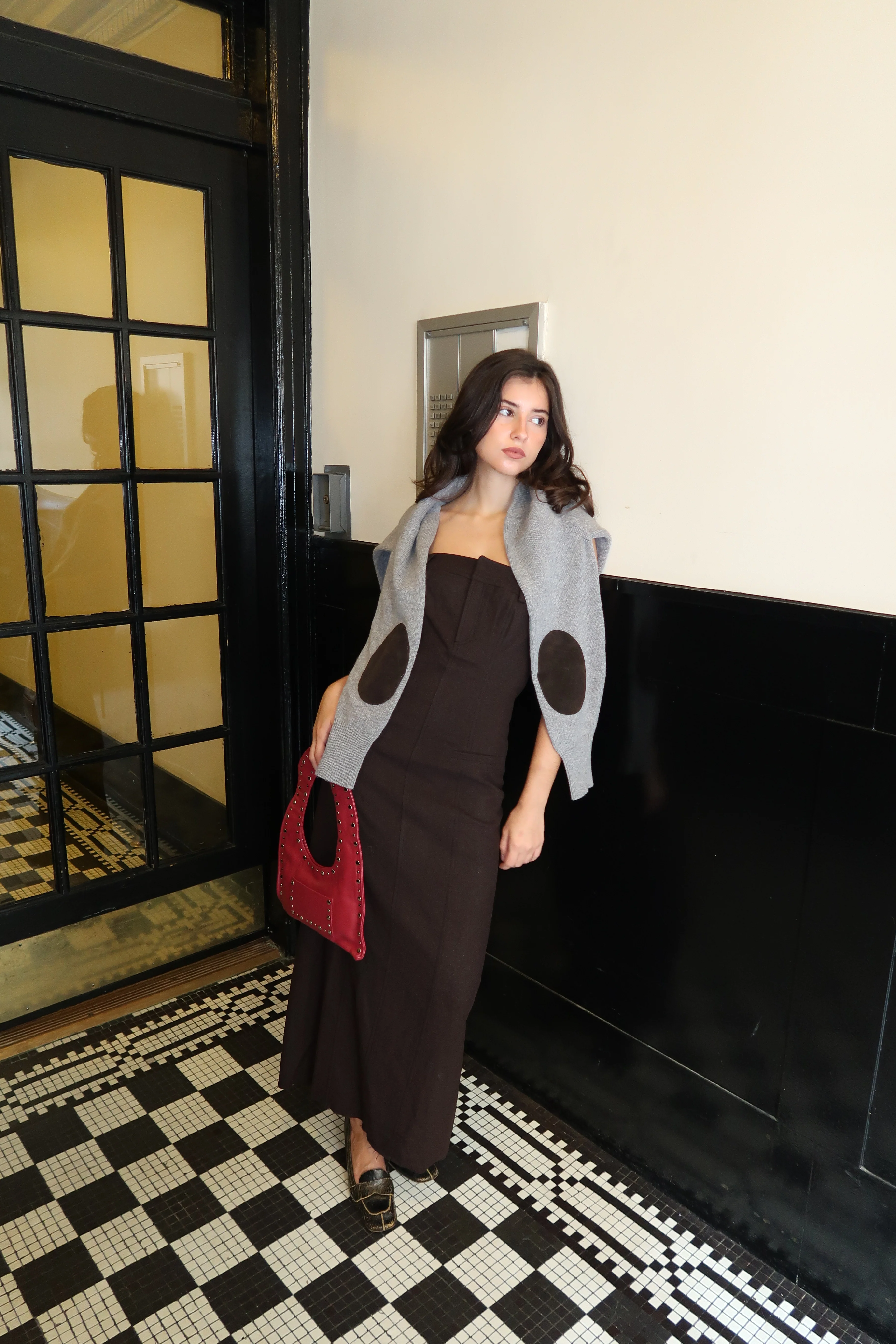 Charlotte Dress in Brown - Image 3