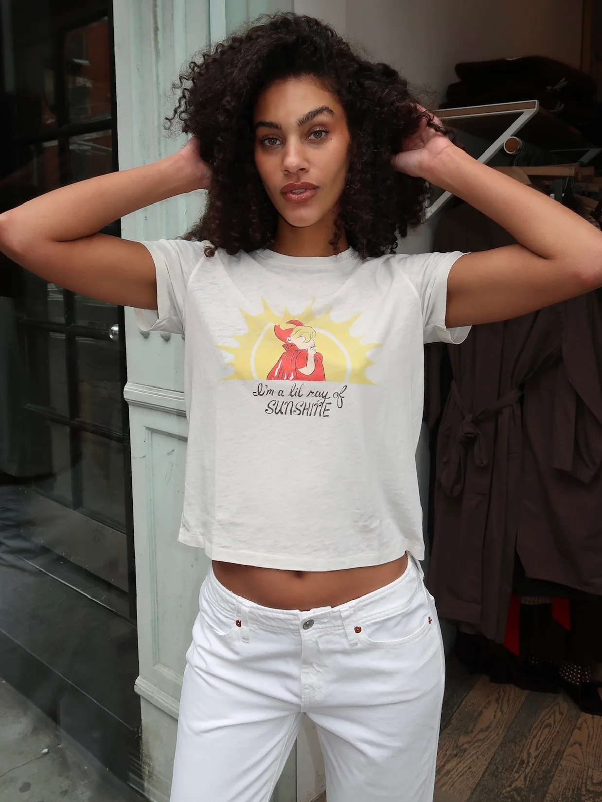 Classic Tee Ray of Sunshine in Vintage White - Image 4