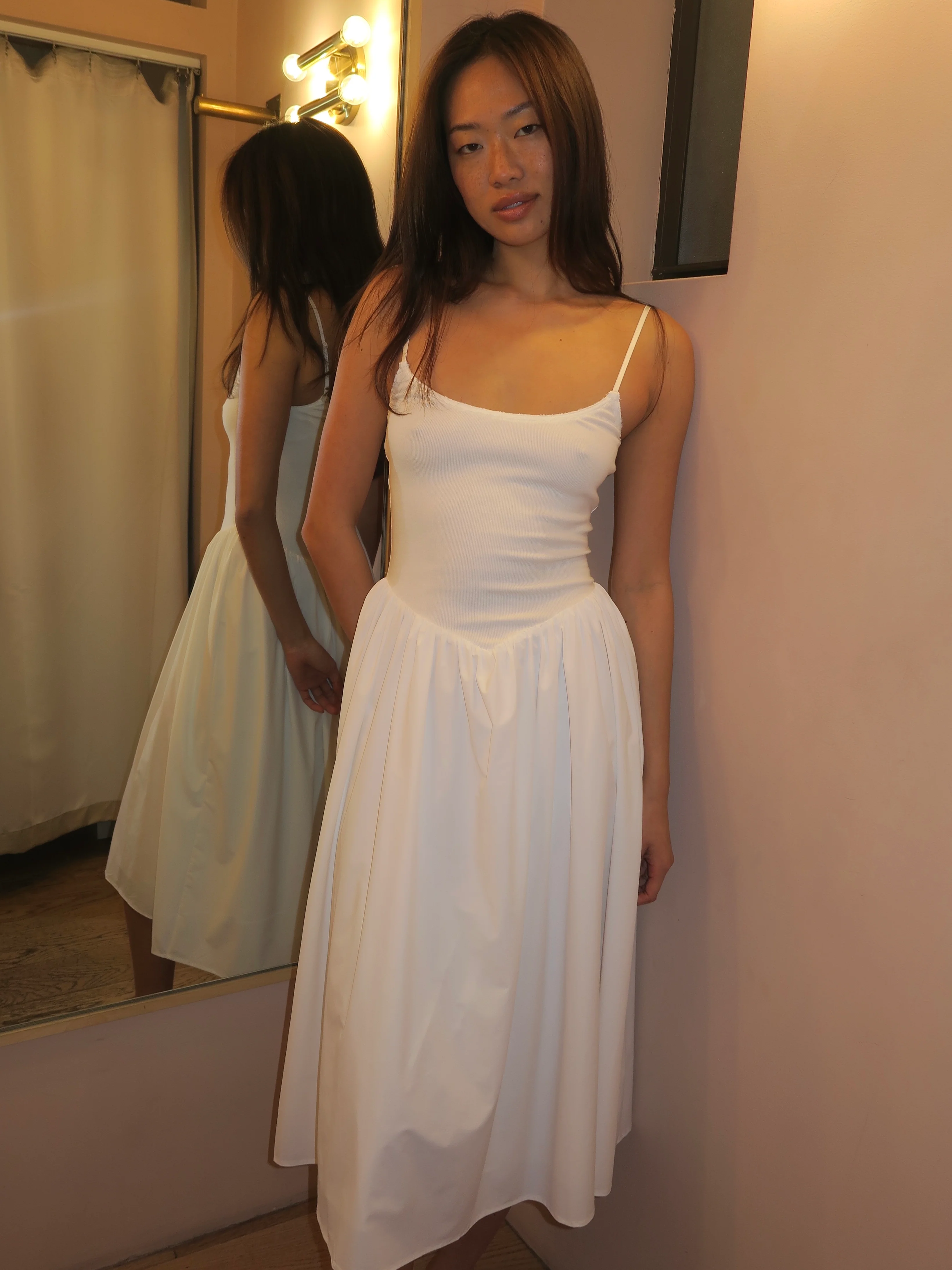 Claudette Midi Dress in White - Image 4