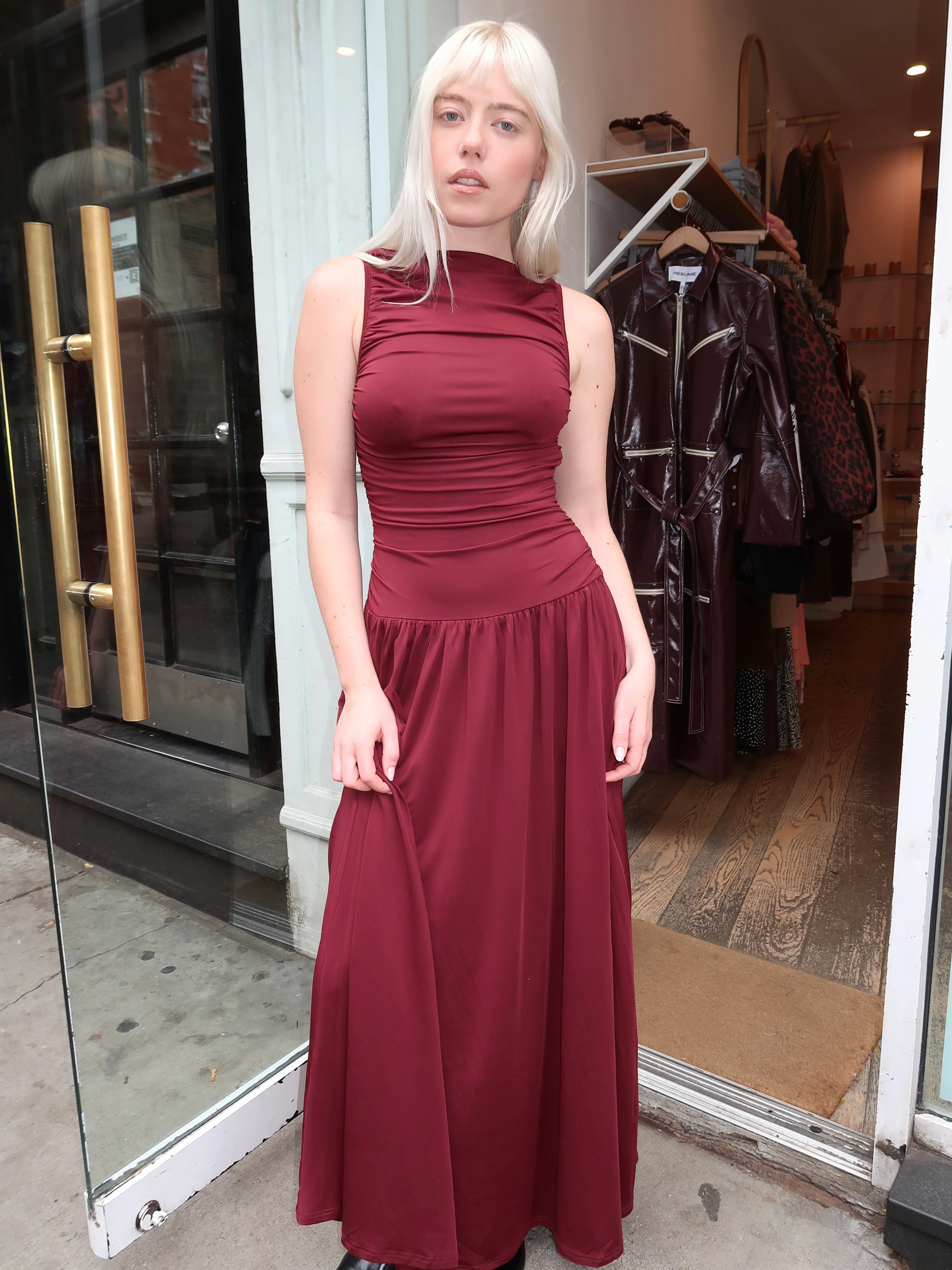 Clea Dress in Chianti - Image 2