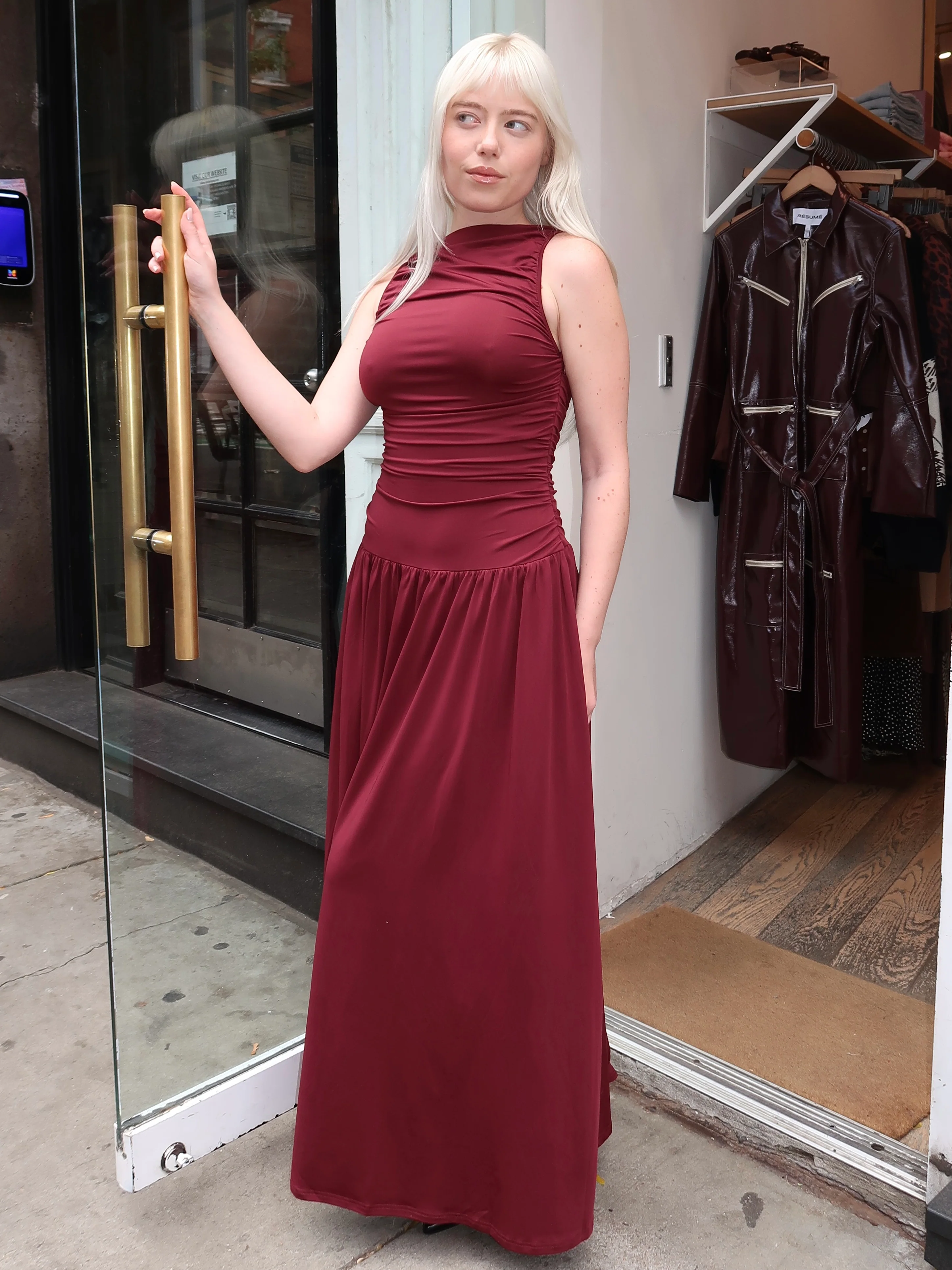 Clea Dress in Chianti - Image 4
