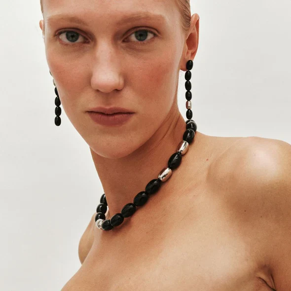 Clementine Necklace in Silver - Image 2