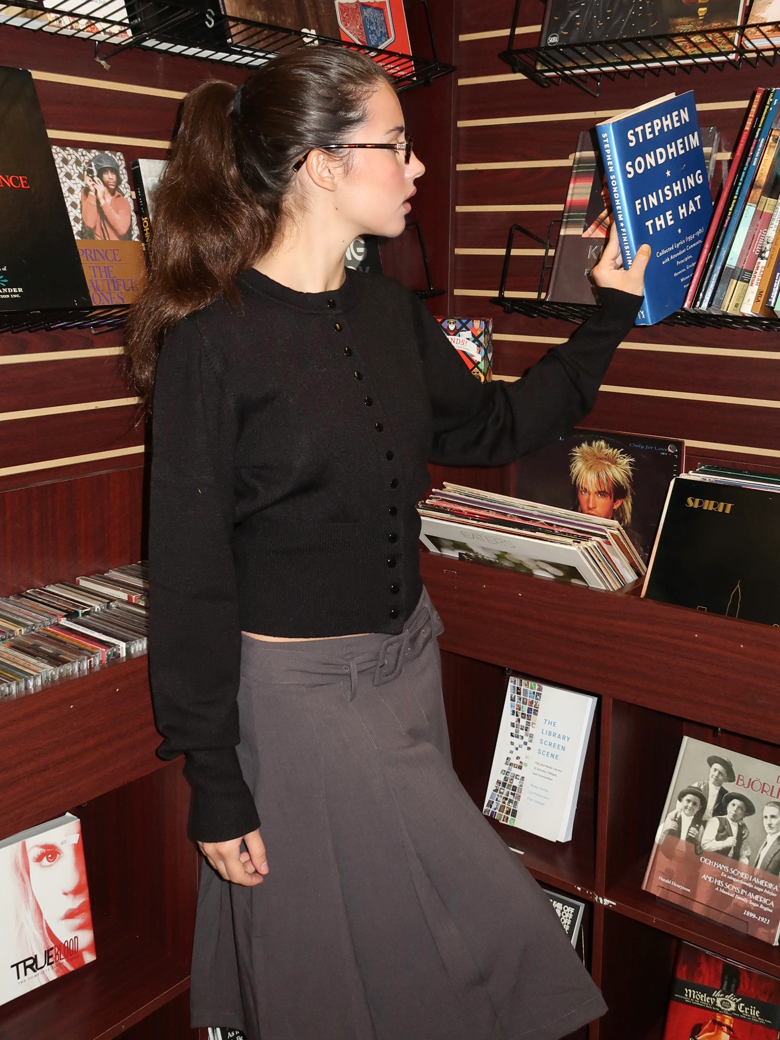 Colleen Knit Cardigan in Black - Image 2