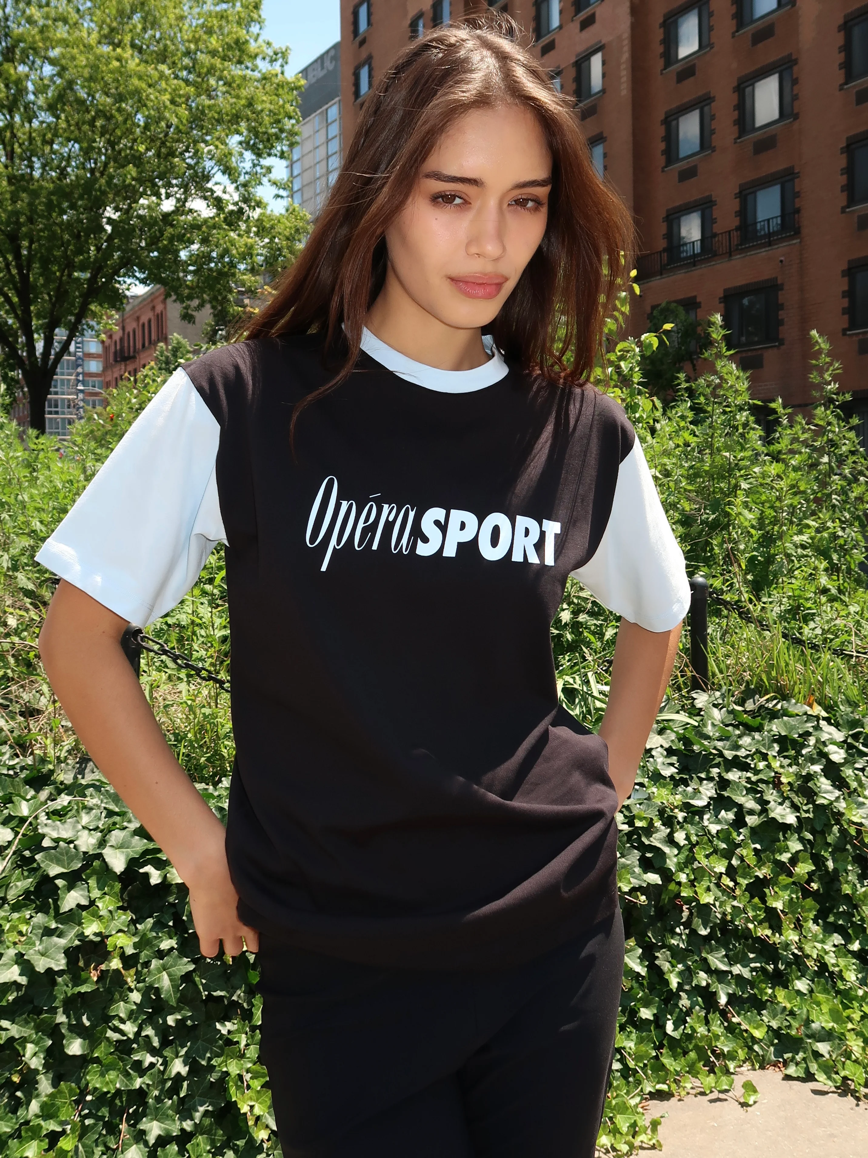 Cruz Unisex T-Shirt in Black/Ice Water - Image 4