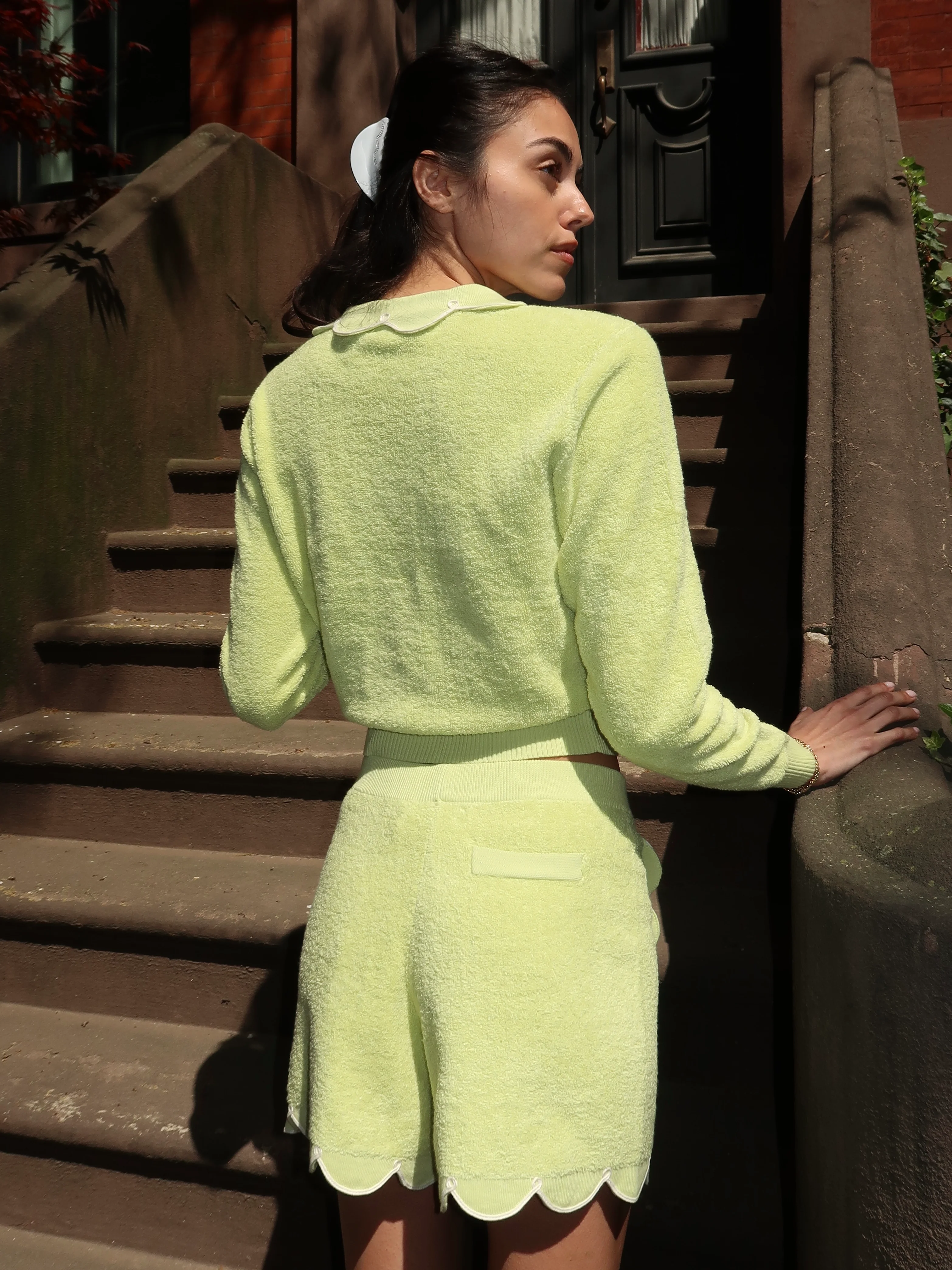 Cupcake Cardigan in Limeade - Image 3
