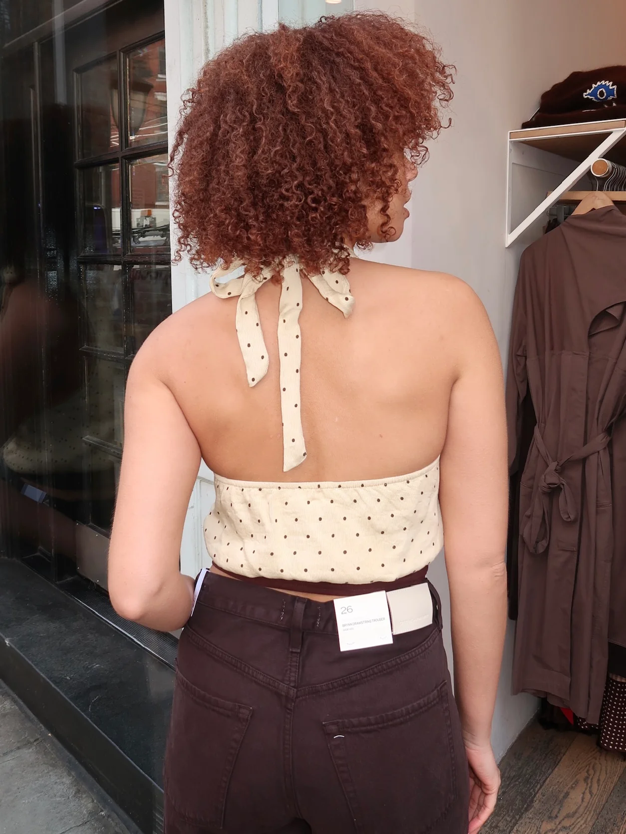 Declan Halter Top in Butter Dot Multi - Image 3