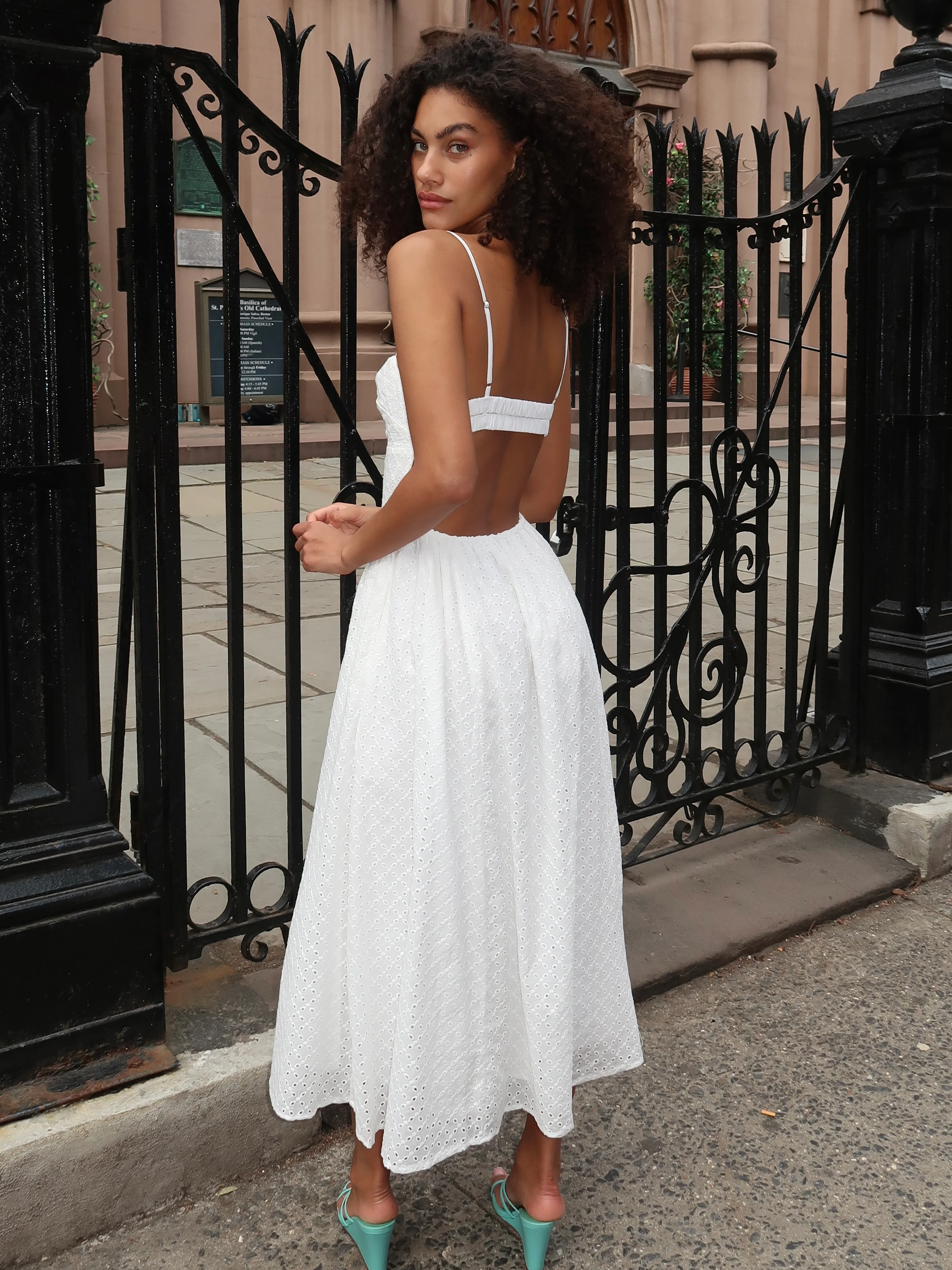 Destene Dress in White - Image 4