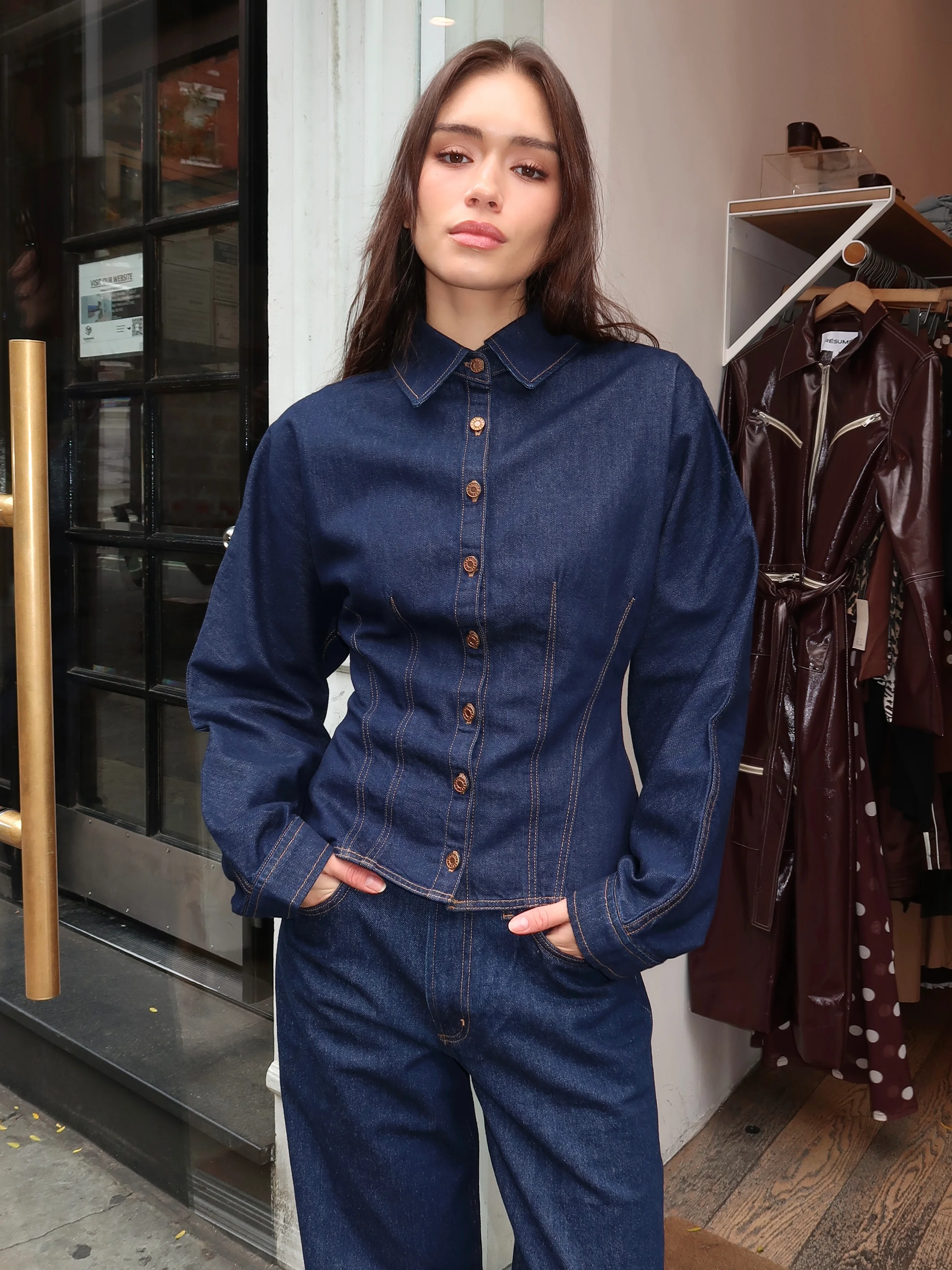 Devon Shirt in Rinse - Image 2