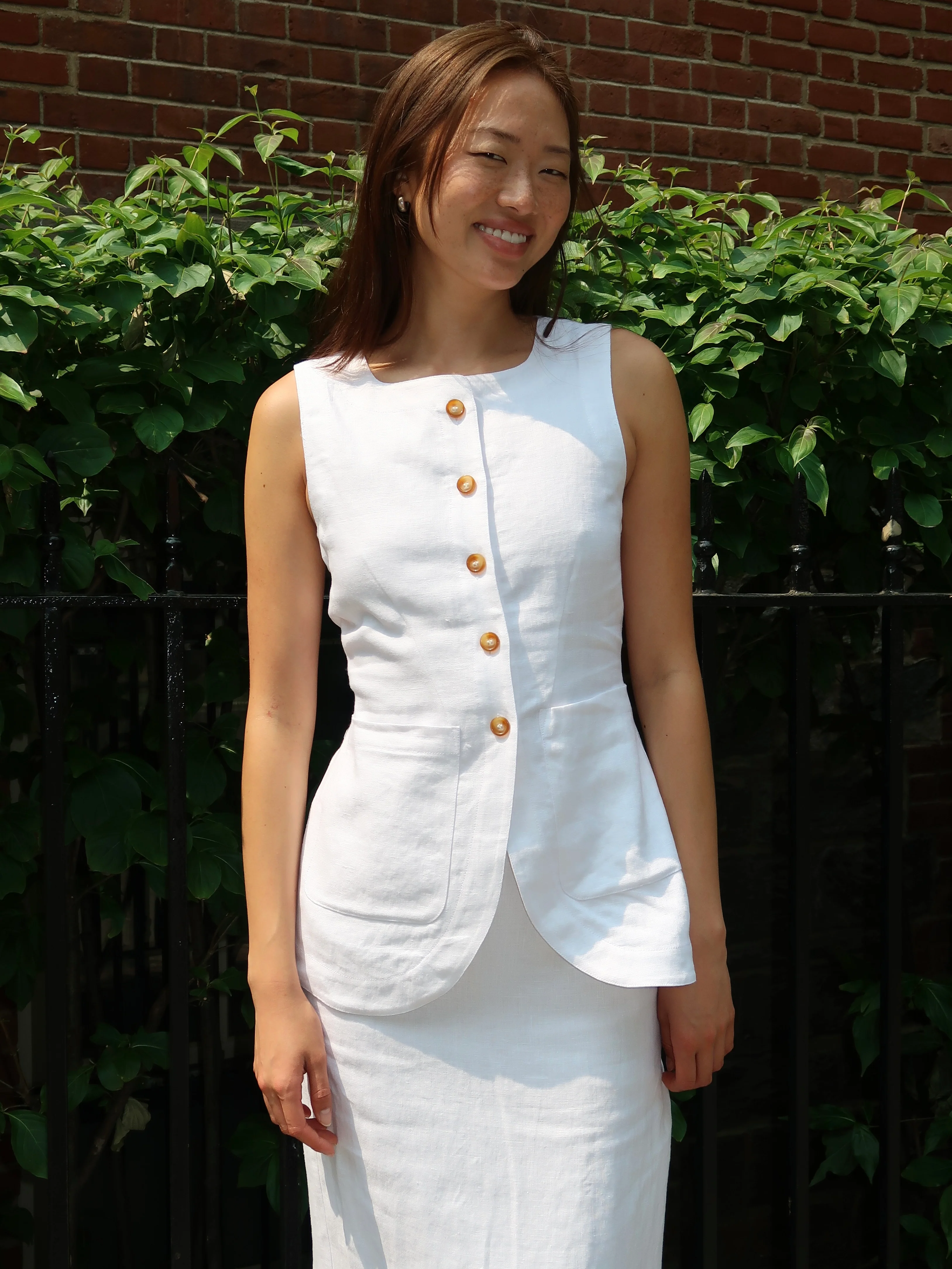 Emma Vest in Ivory