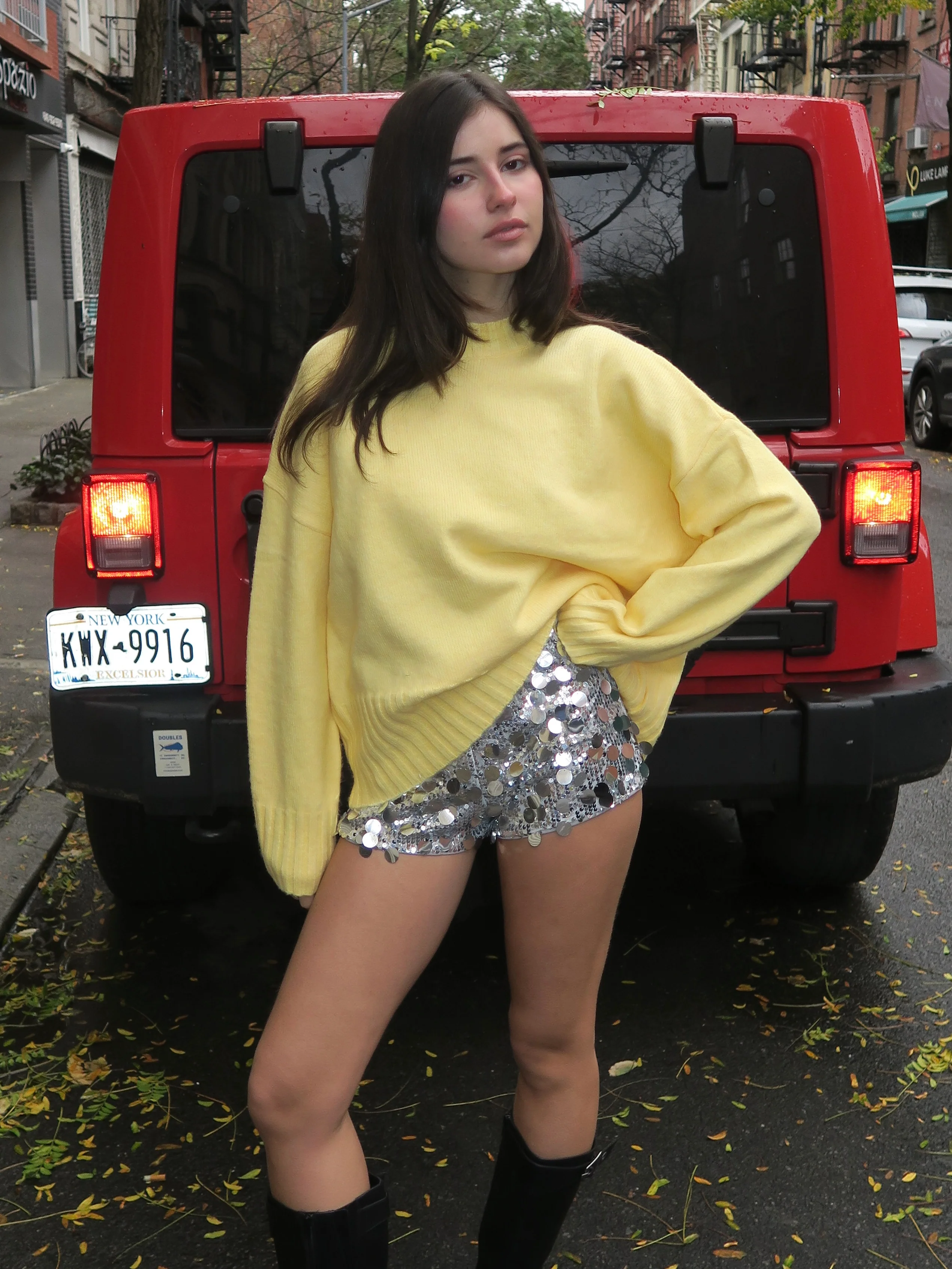 Emmy Sweater in Soft Yellow - Image 2