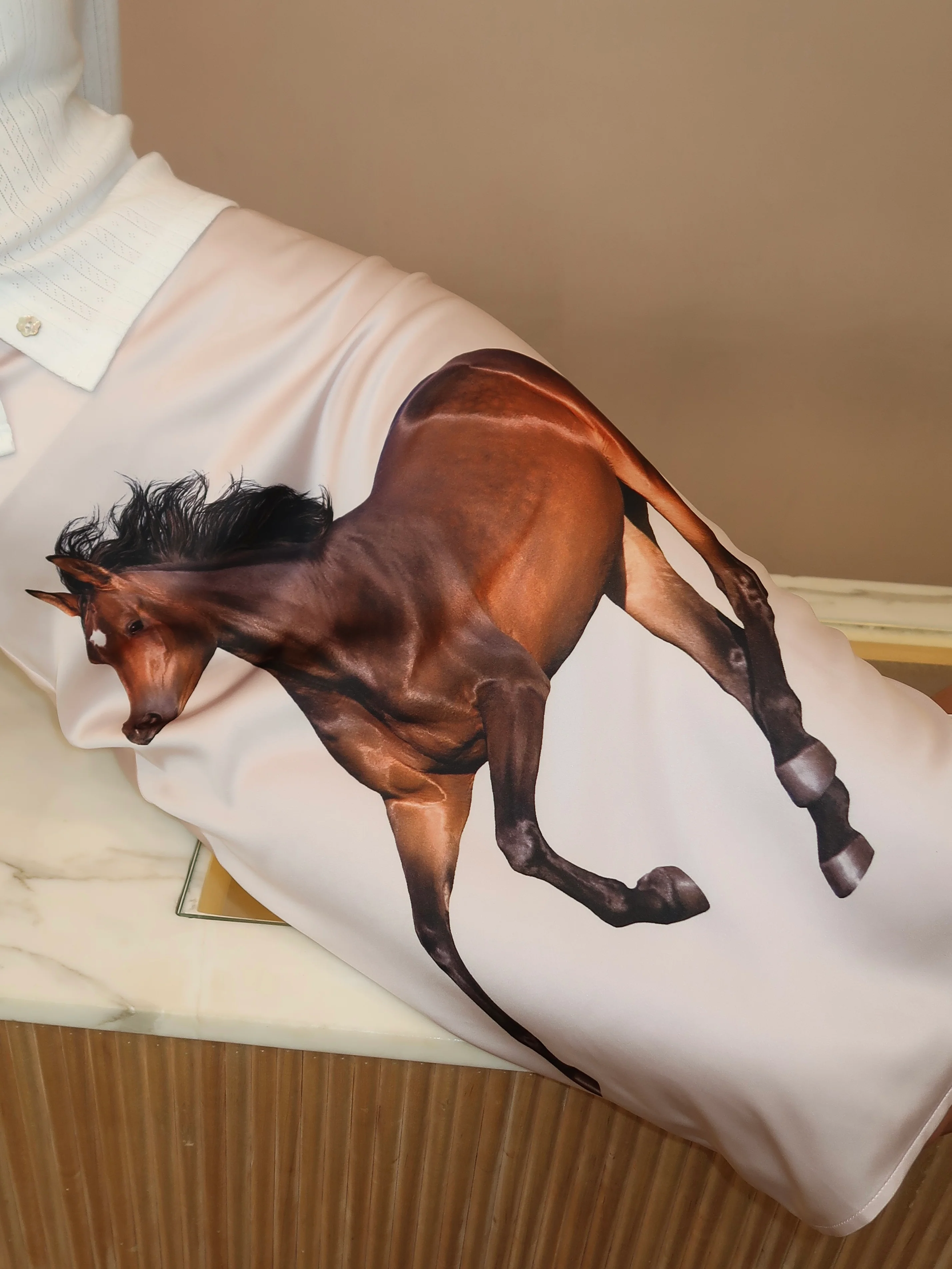 Equestrian Skirt in Champagne - Image 4