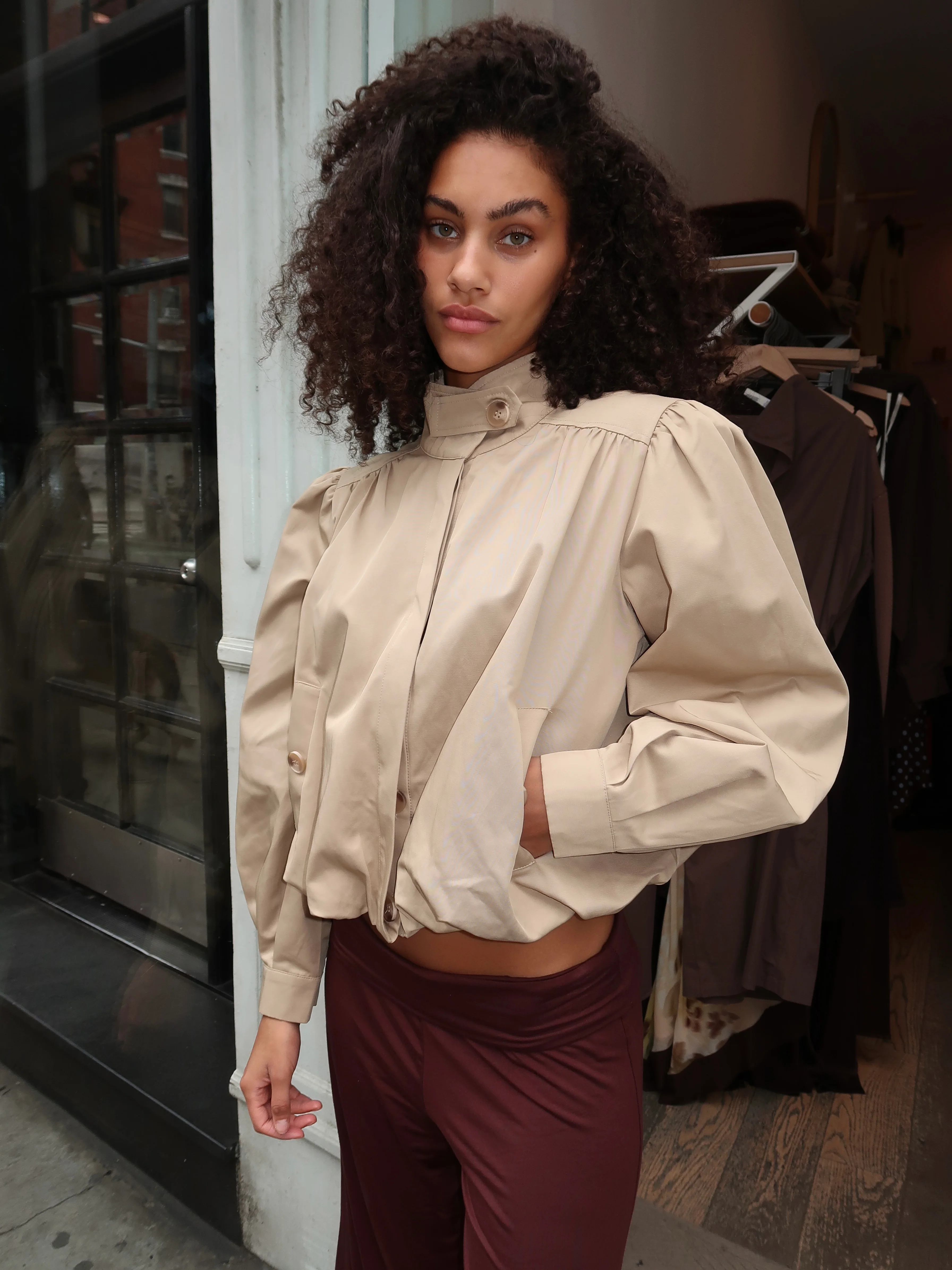 Estero Jacket in Khaki - Image 4
