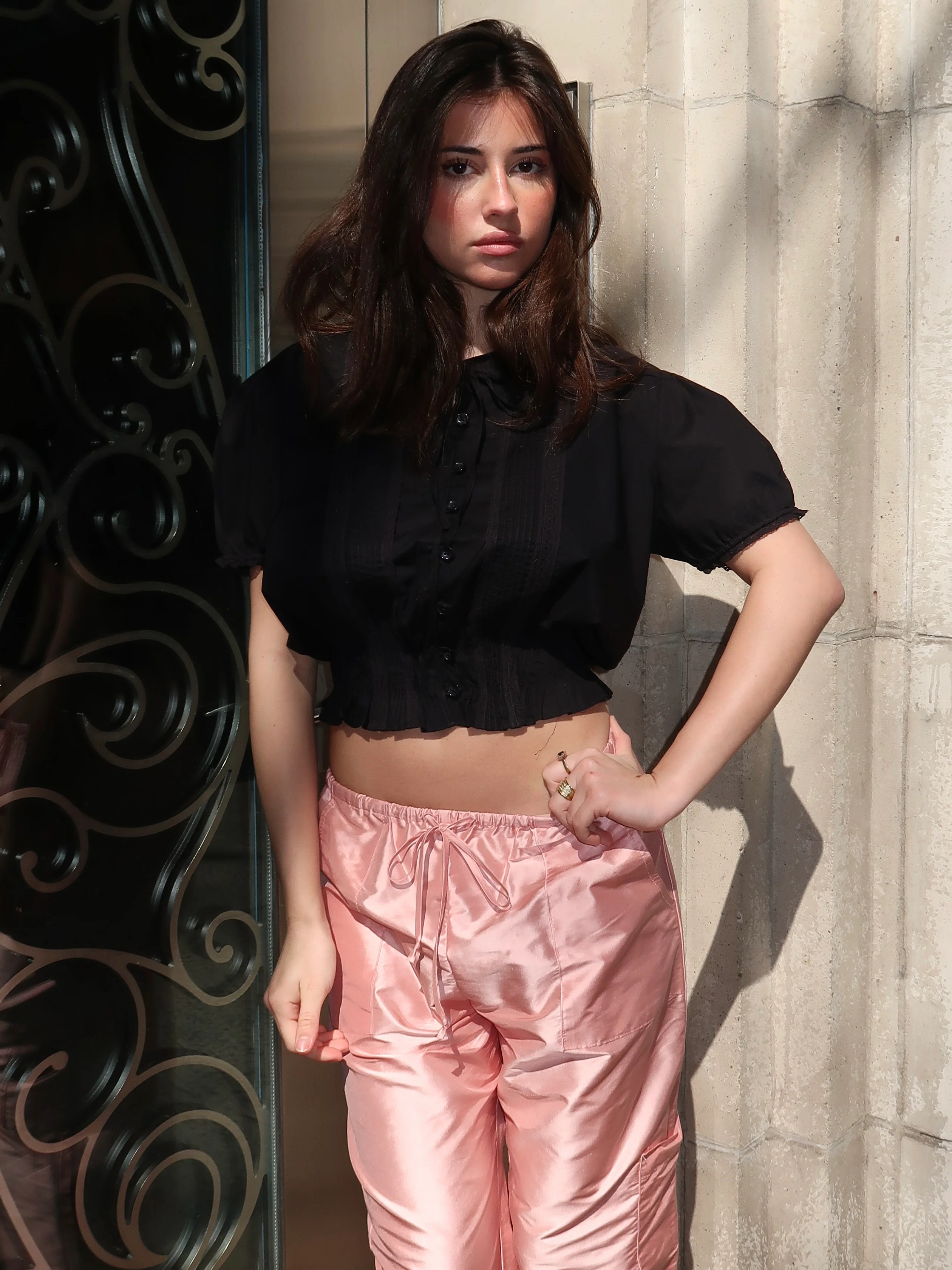 Fiora Blouse in Fresco Lace Black - Image 4