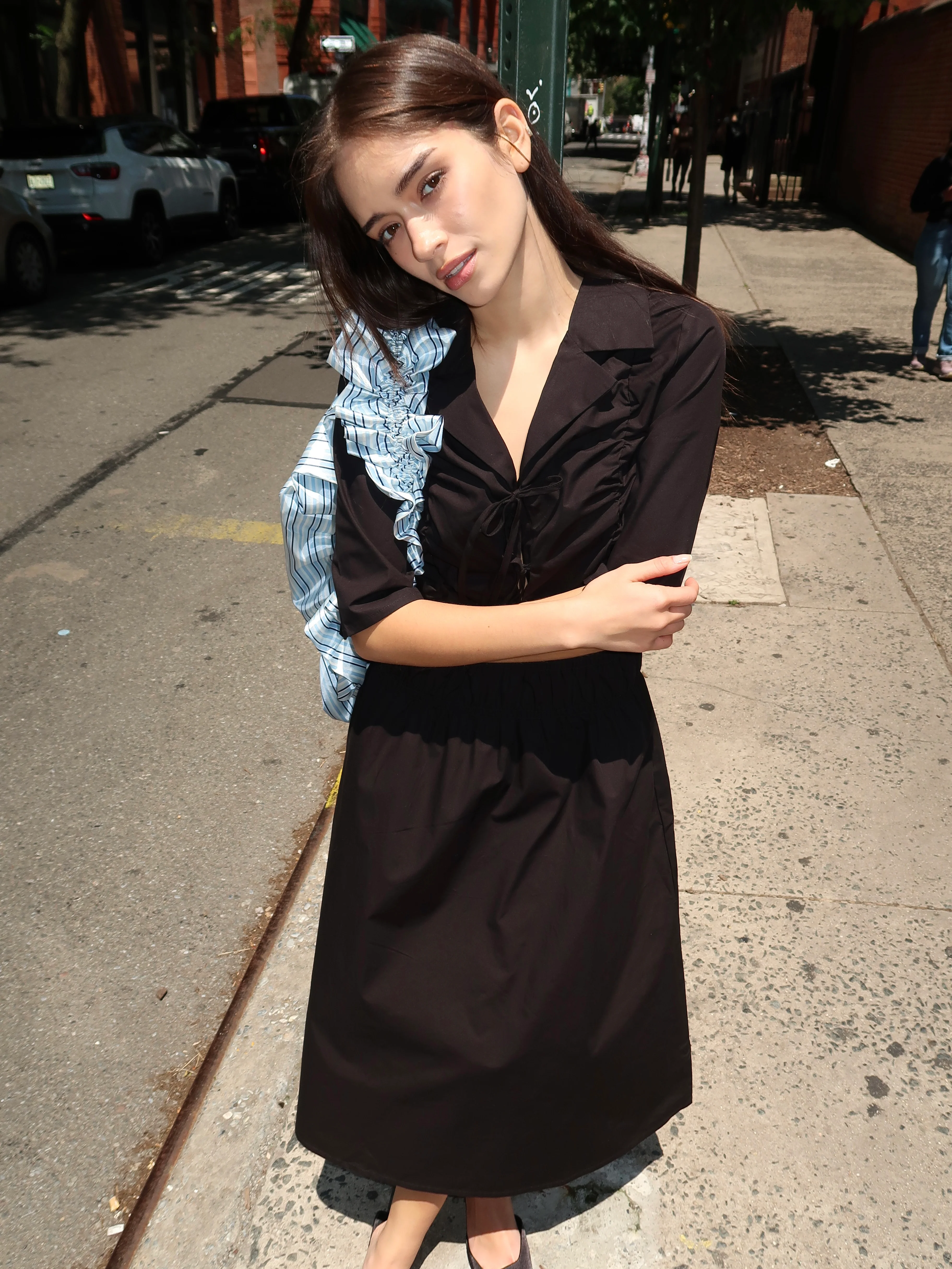 Gabrielle Dress in Black - Image 2