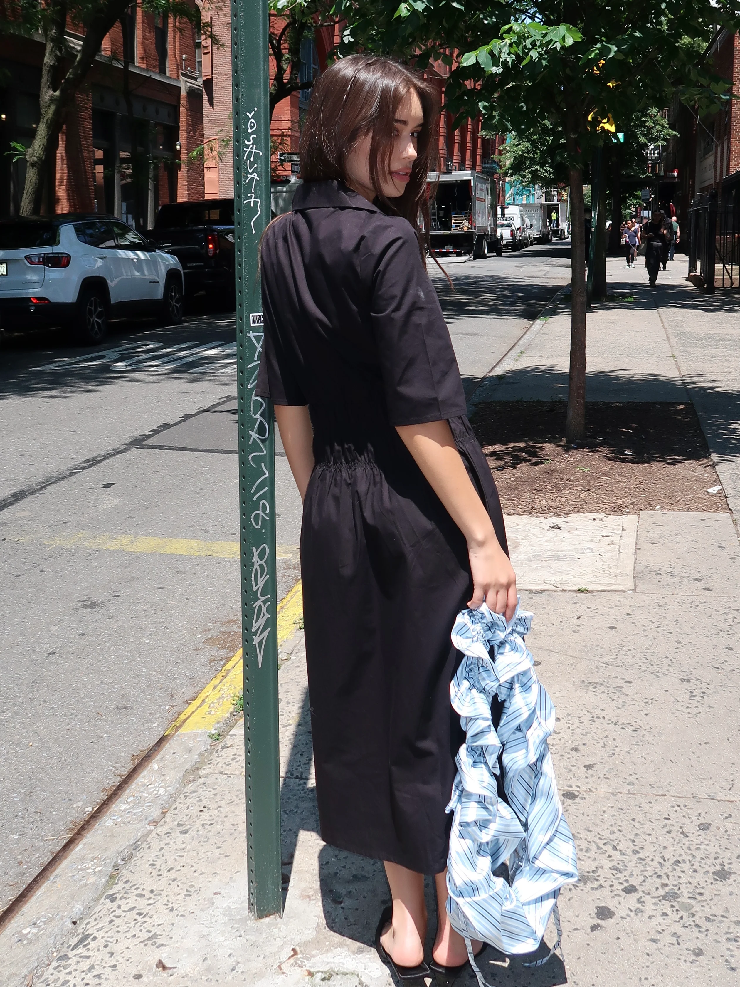 Gabrielle Dress in Black - Image 3